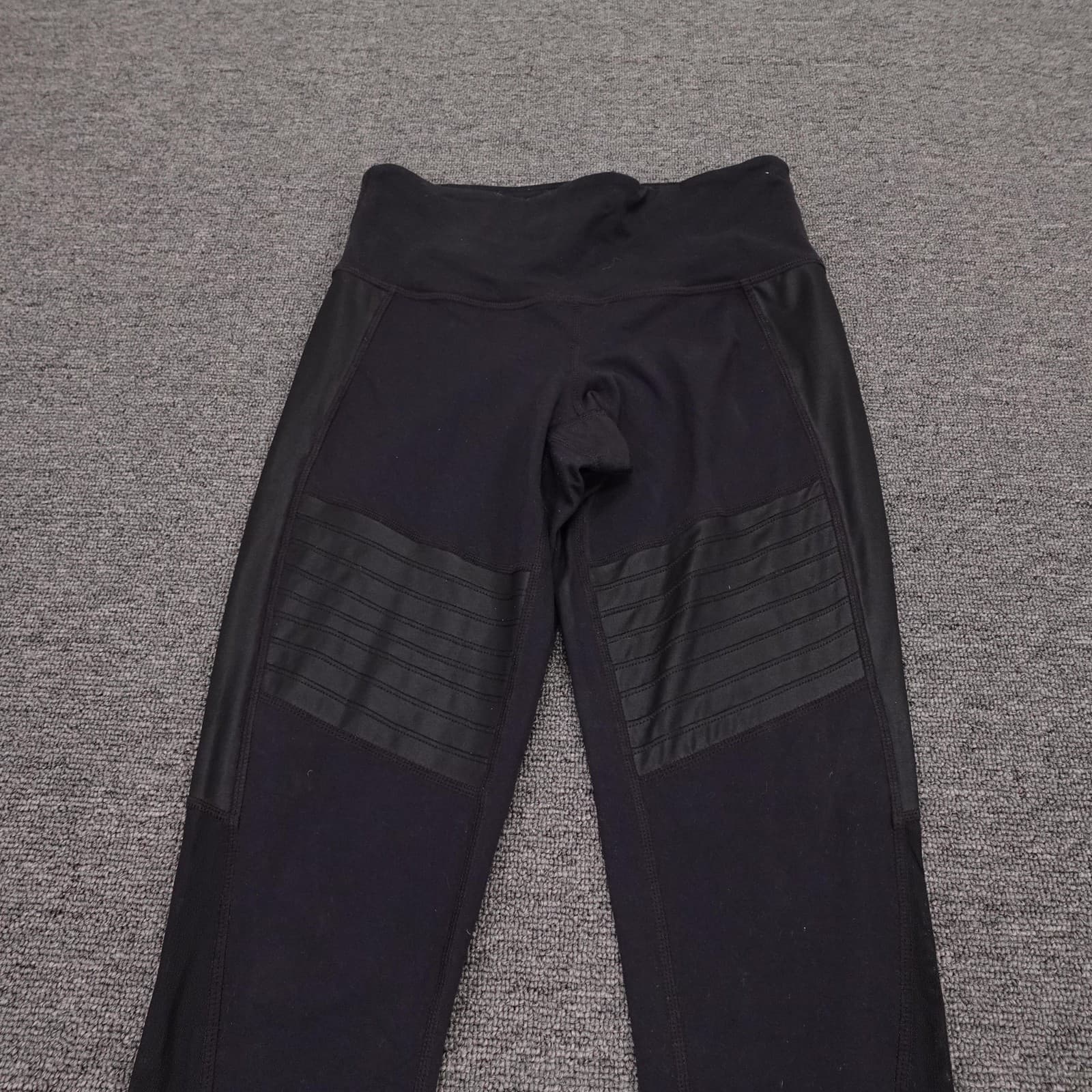 Athleta Leggings Womens XSP Black Moto Panel High Rise Ankle Yoga Athletic - Thumbnail 2
