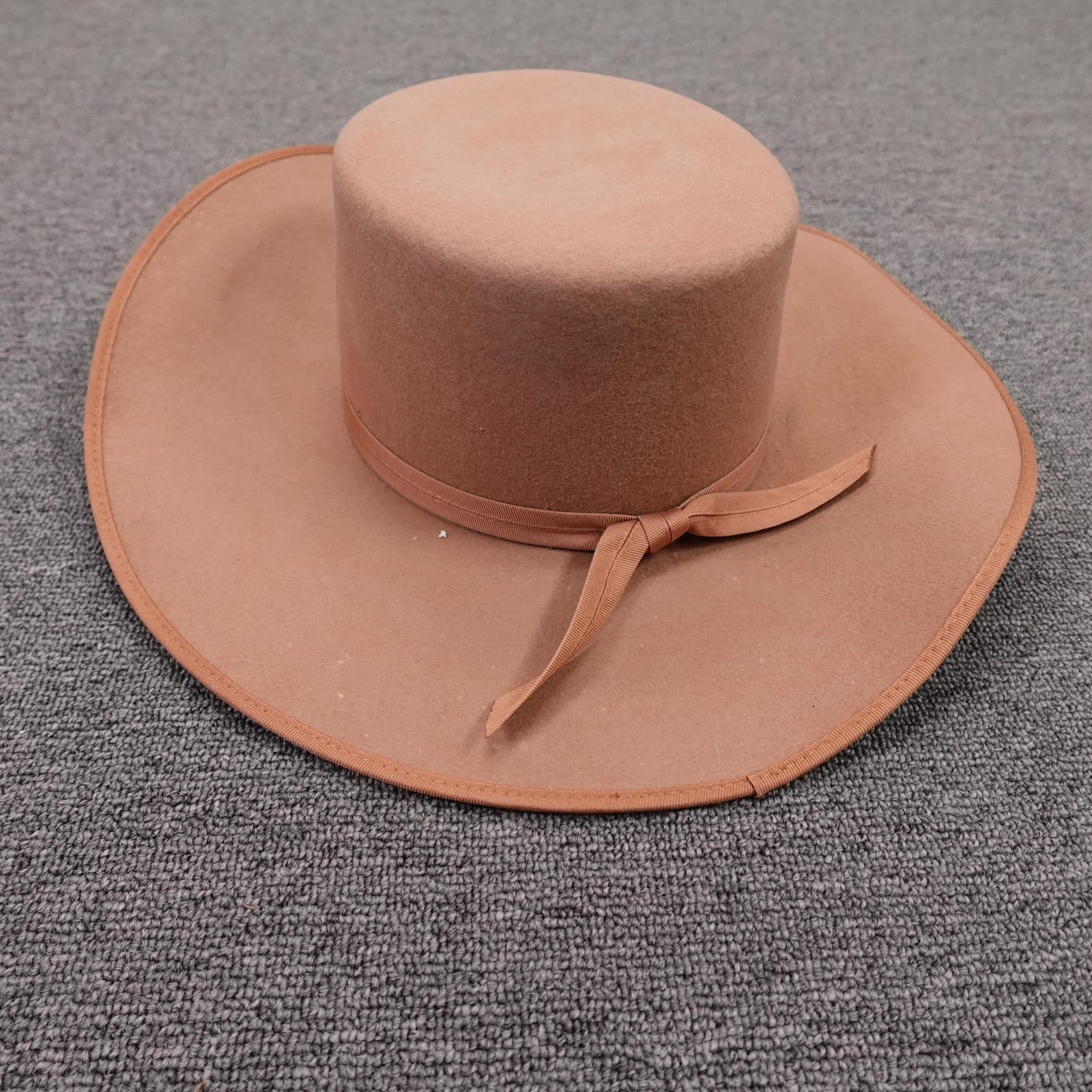 Lack Of Color Hat Cowboy Fitted Womens Large Brown Wool Felt Wide Brim Western