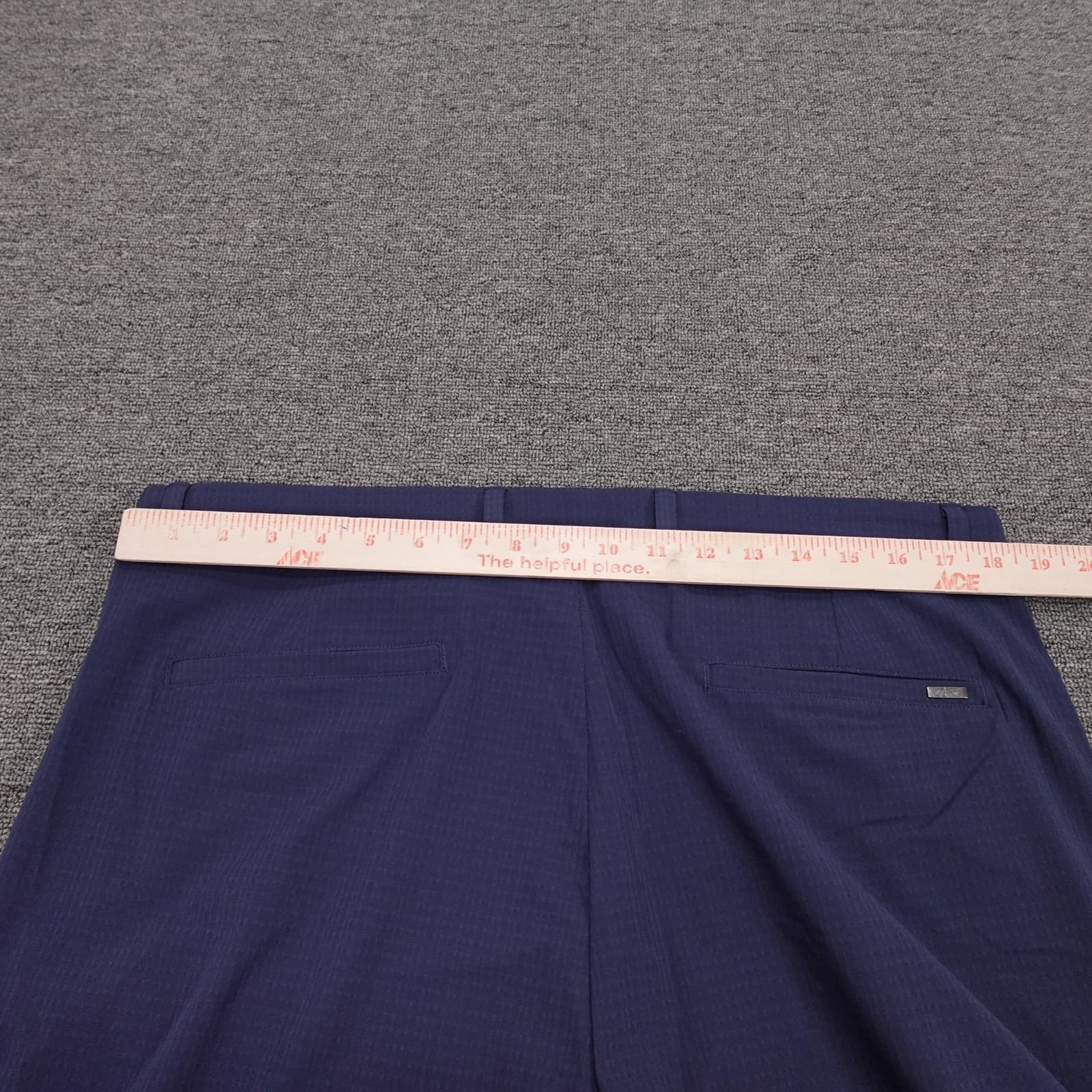 Greg Norman Shorts Mens 36 Blue Microfiber Chino Stretch 10 Inseam Golf Casual - Thumbnail 7