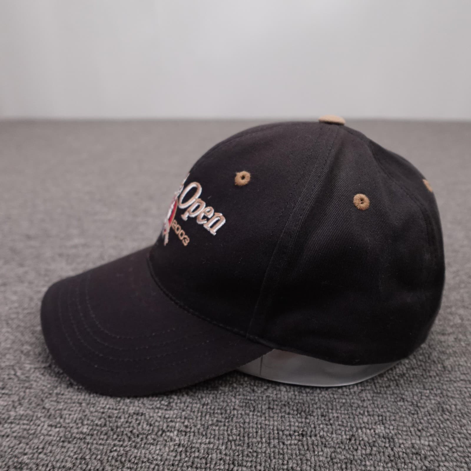 Vintage British Open Hat Cap Strap Back Mens One Size Black Golf Imperial 2003 - Thumbnail 4
