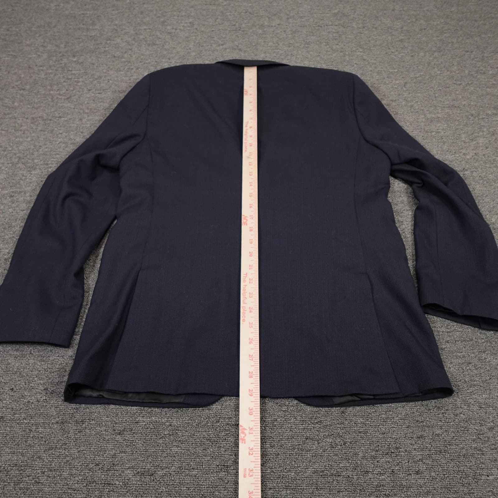 Arturo Calle Blazer Mens 41 Regular Blue Wool Suit Jacket 2 Button Made Colombia - Thumbnail 6
