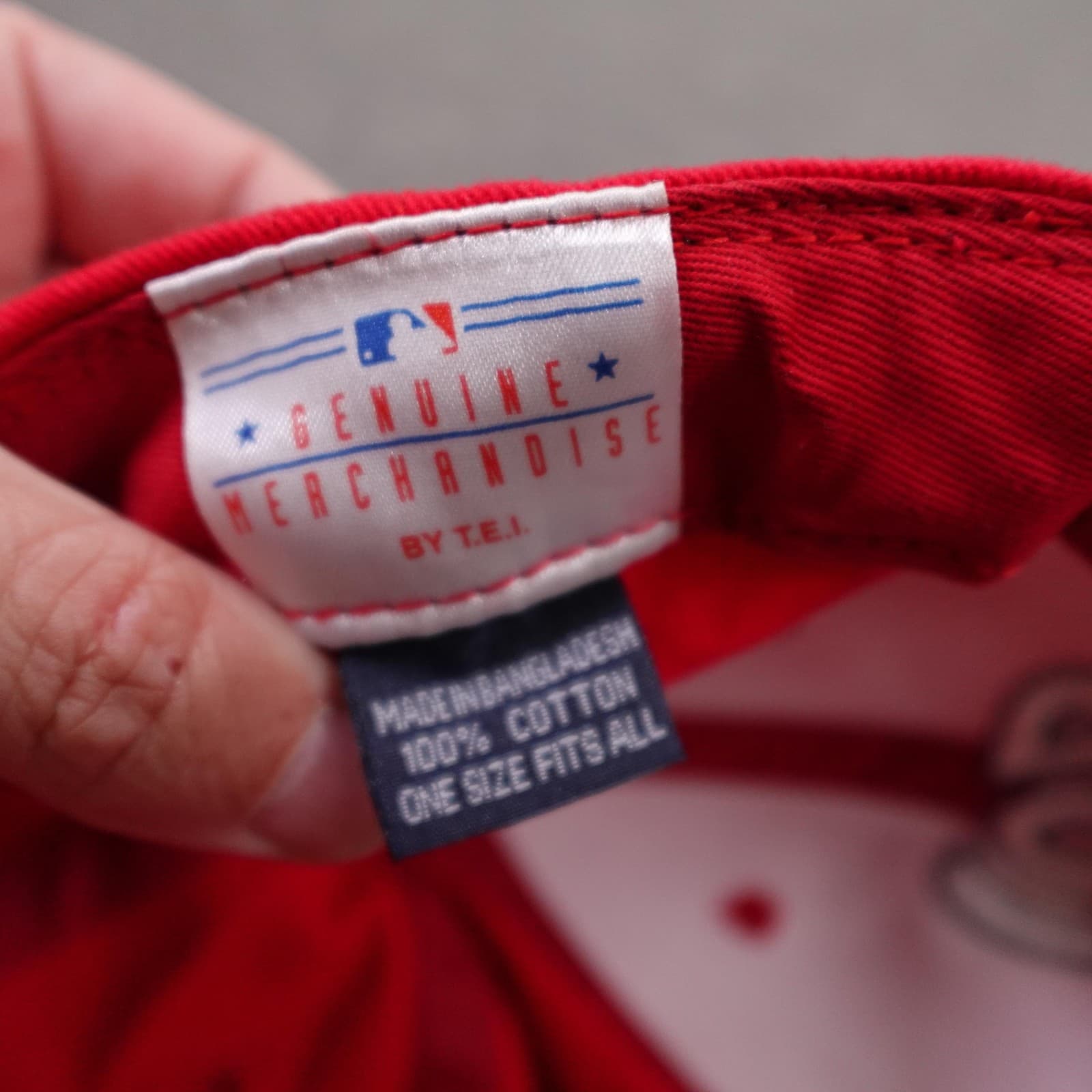 Washington Nationals Hat Cap Strap Back One Size Red MLB Genuine Merchandise - Thumbnail 8