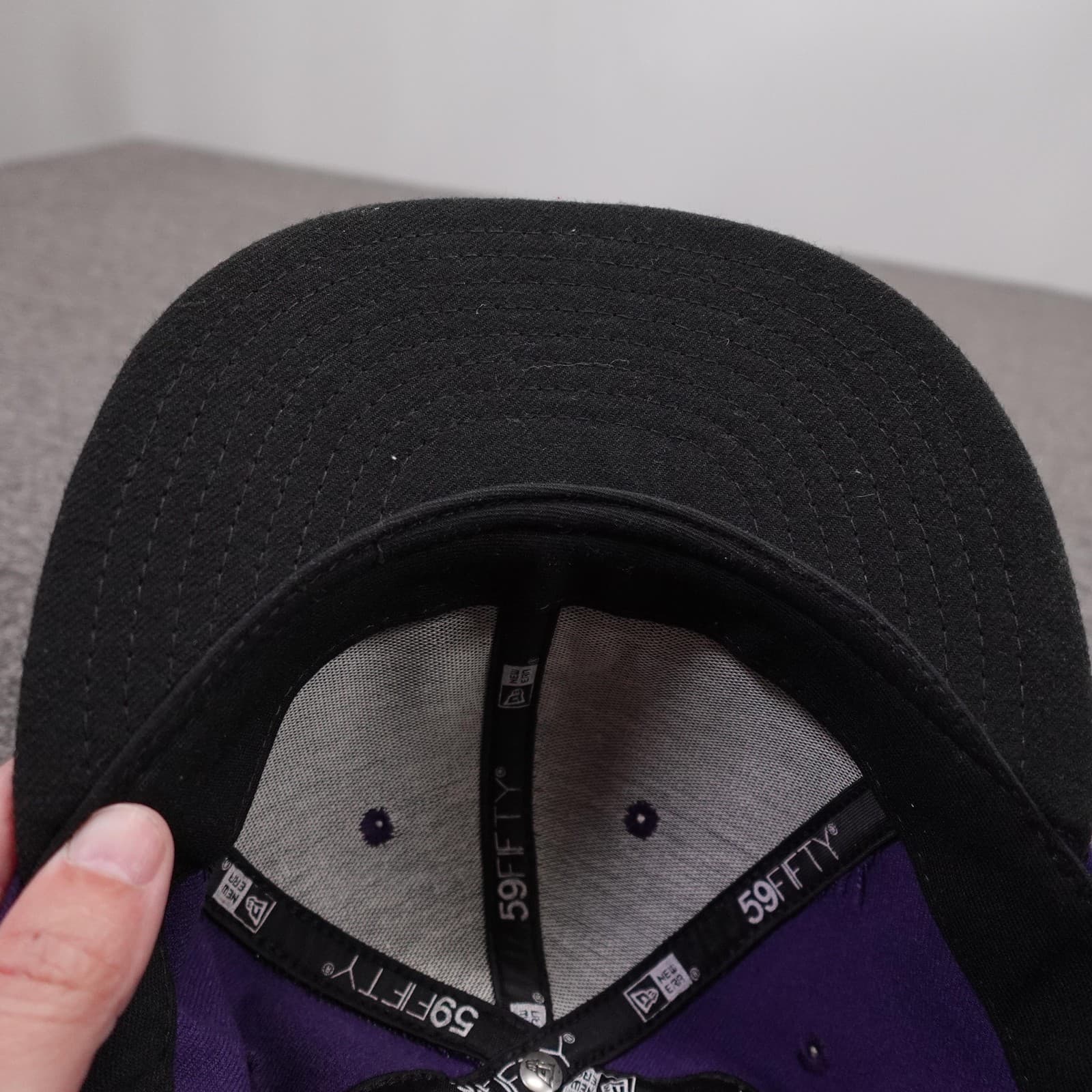 Colorado Rockies Hat Cap Fitted Mens 7 Purple MLB Baseball 59FIFTY New Era - Thumbnail 6