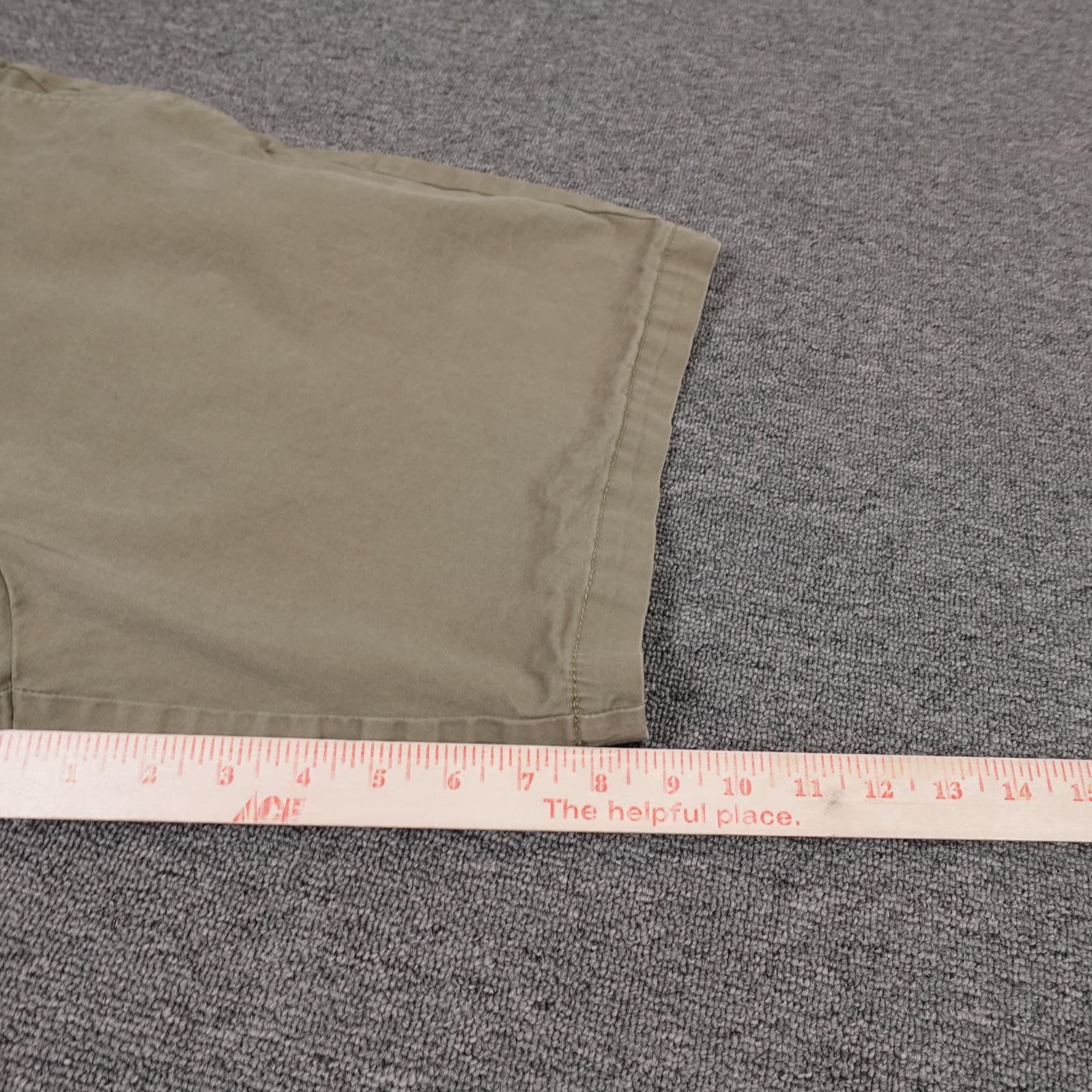 Banana Republic Shorts Mens 38 Beige Lived-In Chino Stretch 11 Inseam Casual - Thumbnail 7