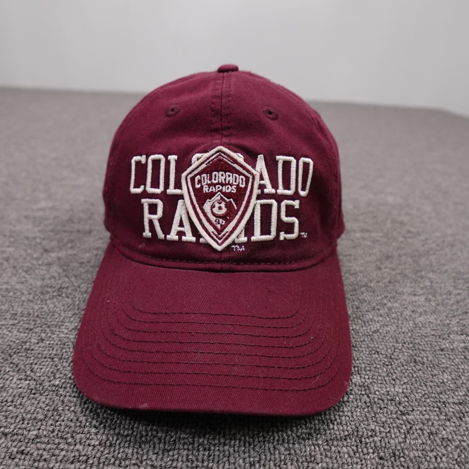 Colorado Rapids Hat Cap Fitted Mens One Size Red MLS Soccer Adidas Superflex