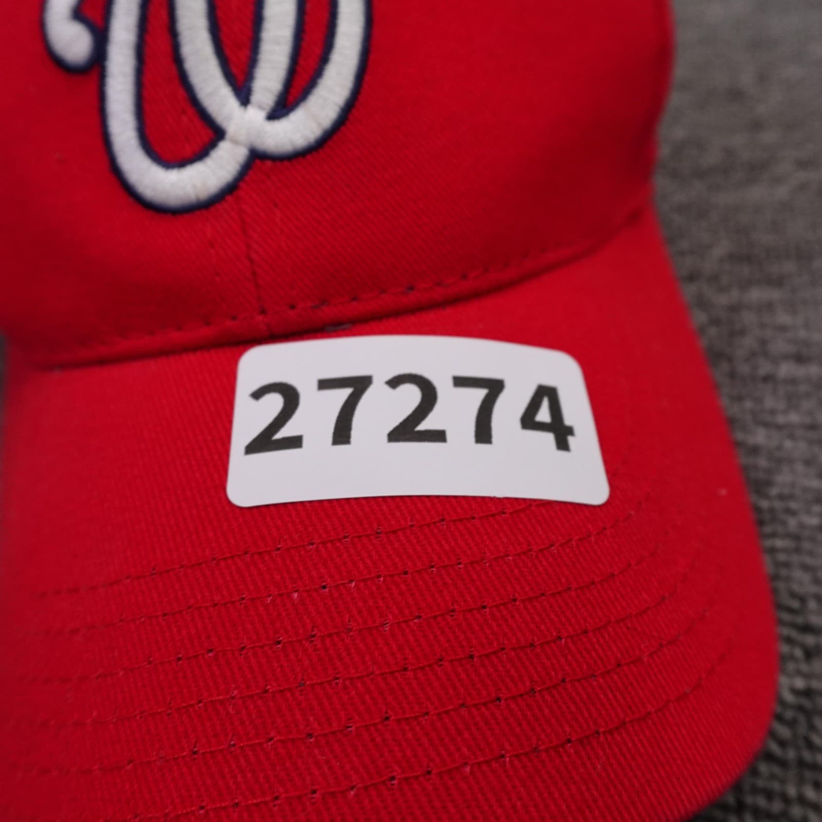 Washington Nationals Hat Cap Strap Back One Size Red MLB Genuine Merchandise - Thumbnail 9