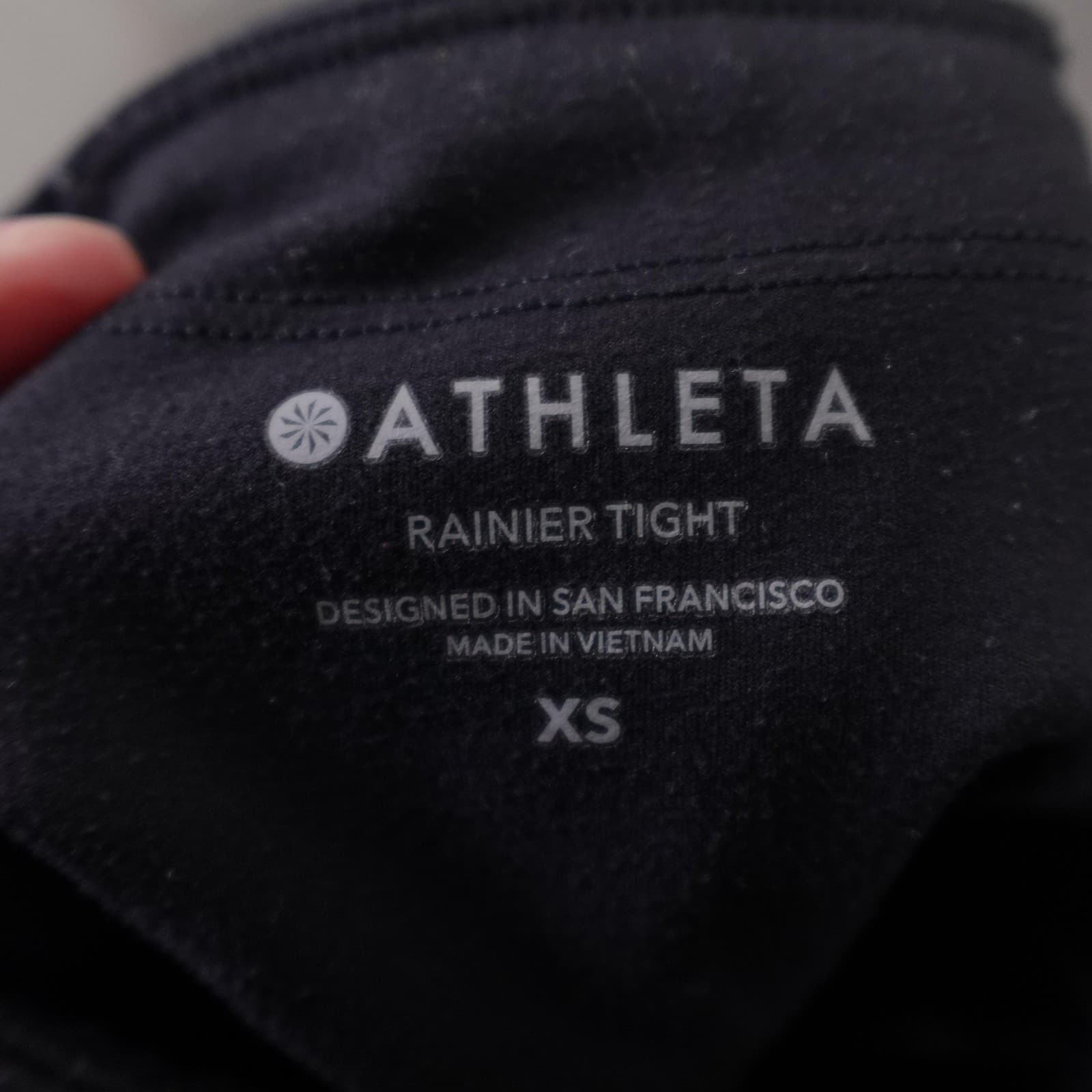 Athleta Leggings Womens XS Black Rainier Tight Ankle Running Yoga Winter Warm - Thumbnail 6