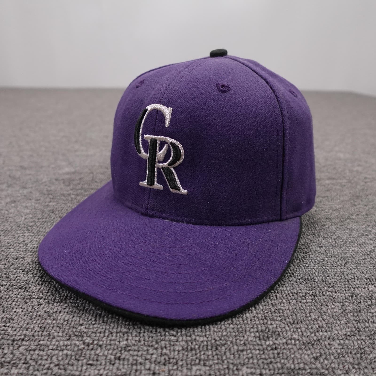Colorado Rockies Hat Cap Fitted Mens 7 Purple MLB Baseball 59FIFTY New Era