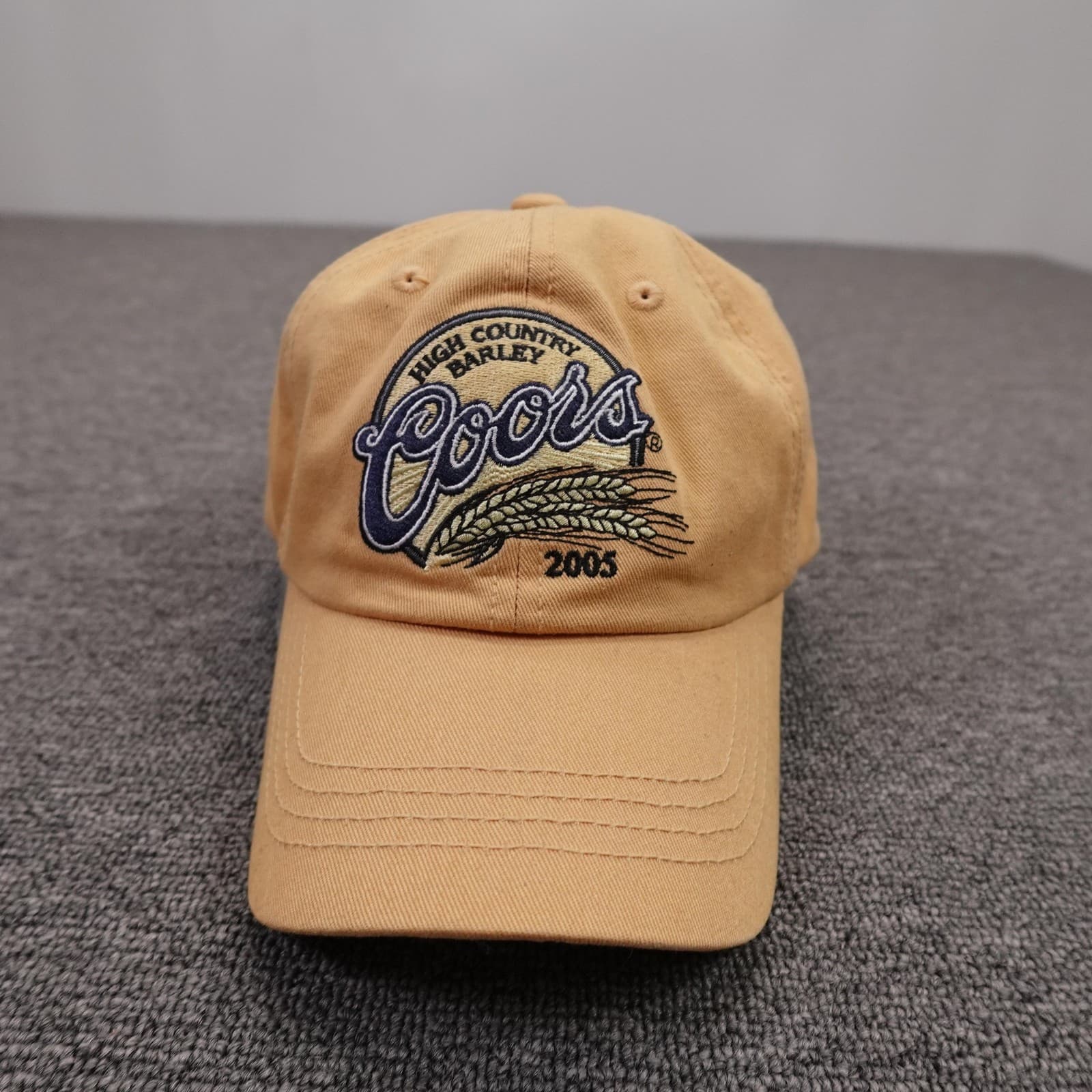 Vintage Coors Ouray Hat Cap Strap Back Mens One Size Beige Twill 2005 Beer