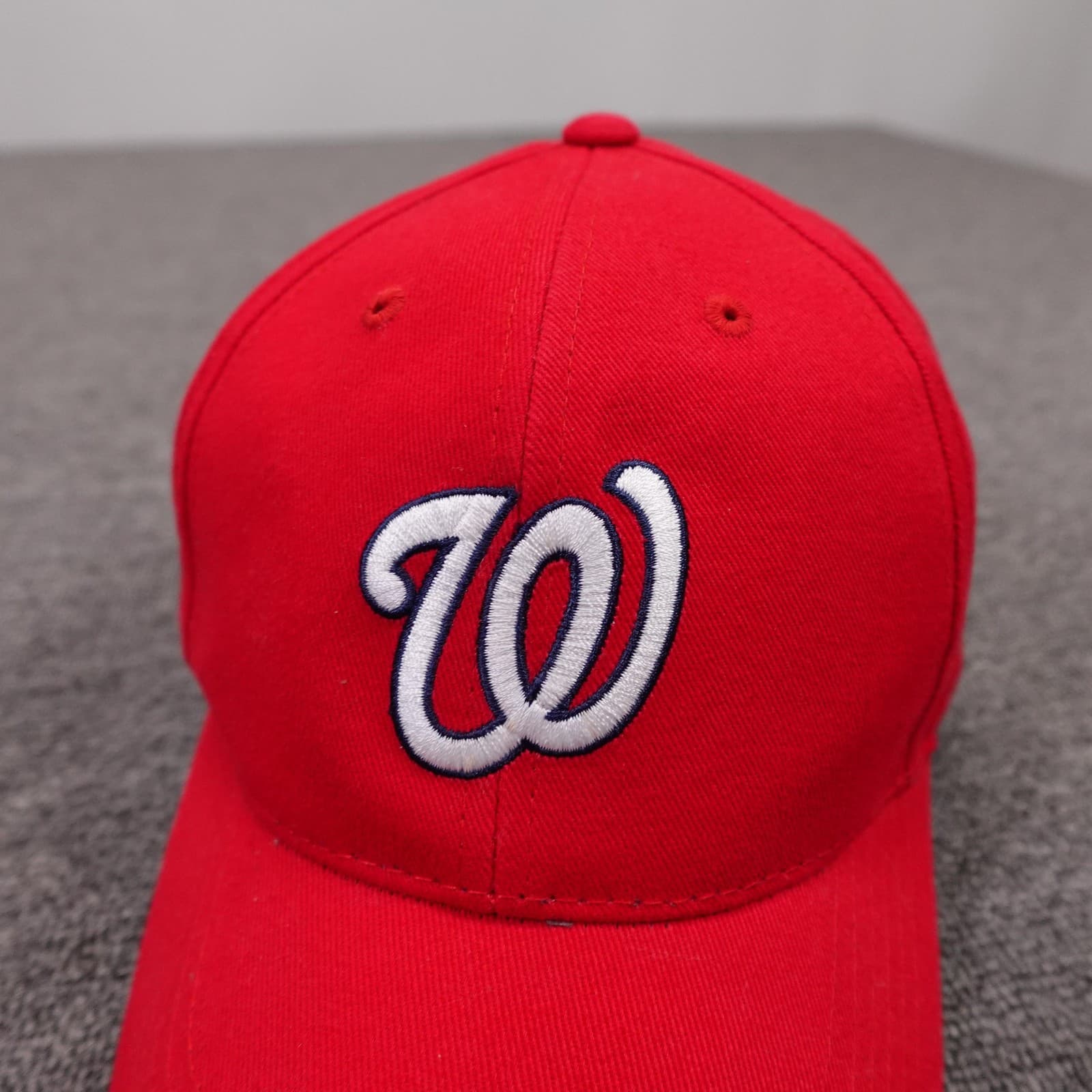 Washington Nationals Hat Cap Strap Back One Size Red MLB Genuine Merchandise - Thumbnail 2