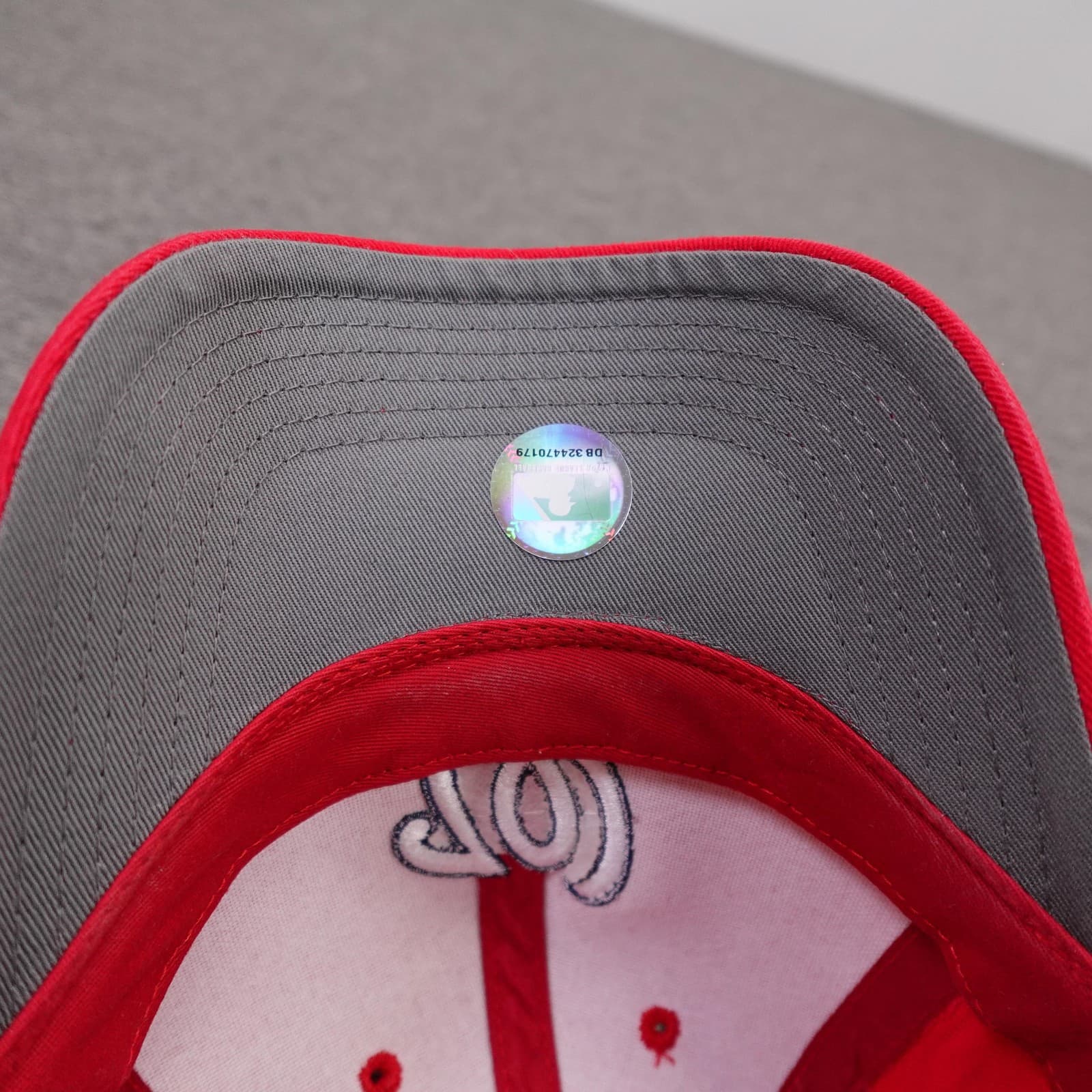 Washington Nationals Hat Cap Strap Back One Size Red MLB Genuine Merchandise - Thumbnail 6
