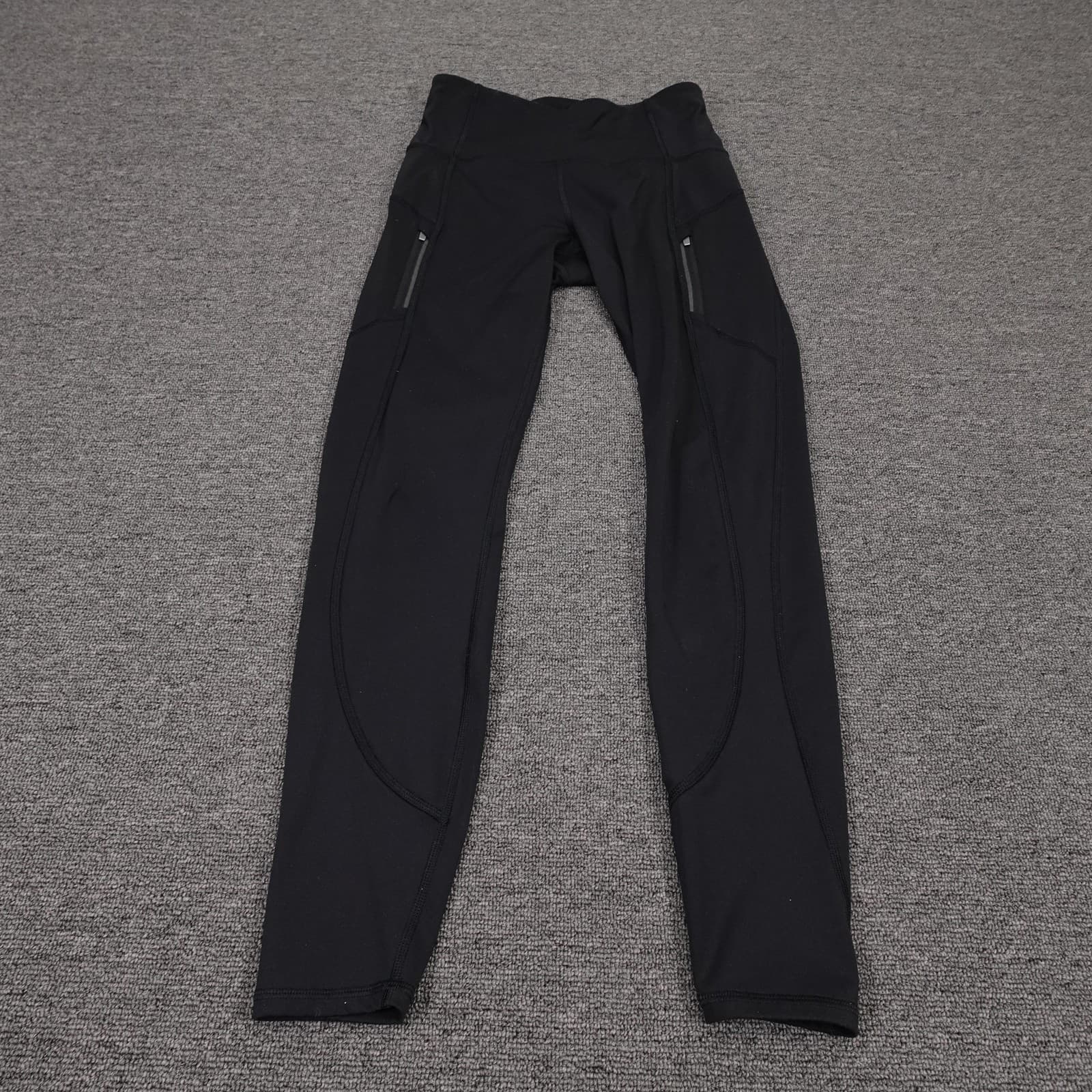 Athleta Leggings Womens XS Black Rainier Tight Ankle Running Yoga Winter Warm