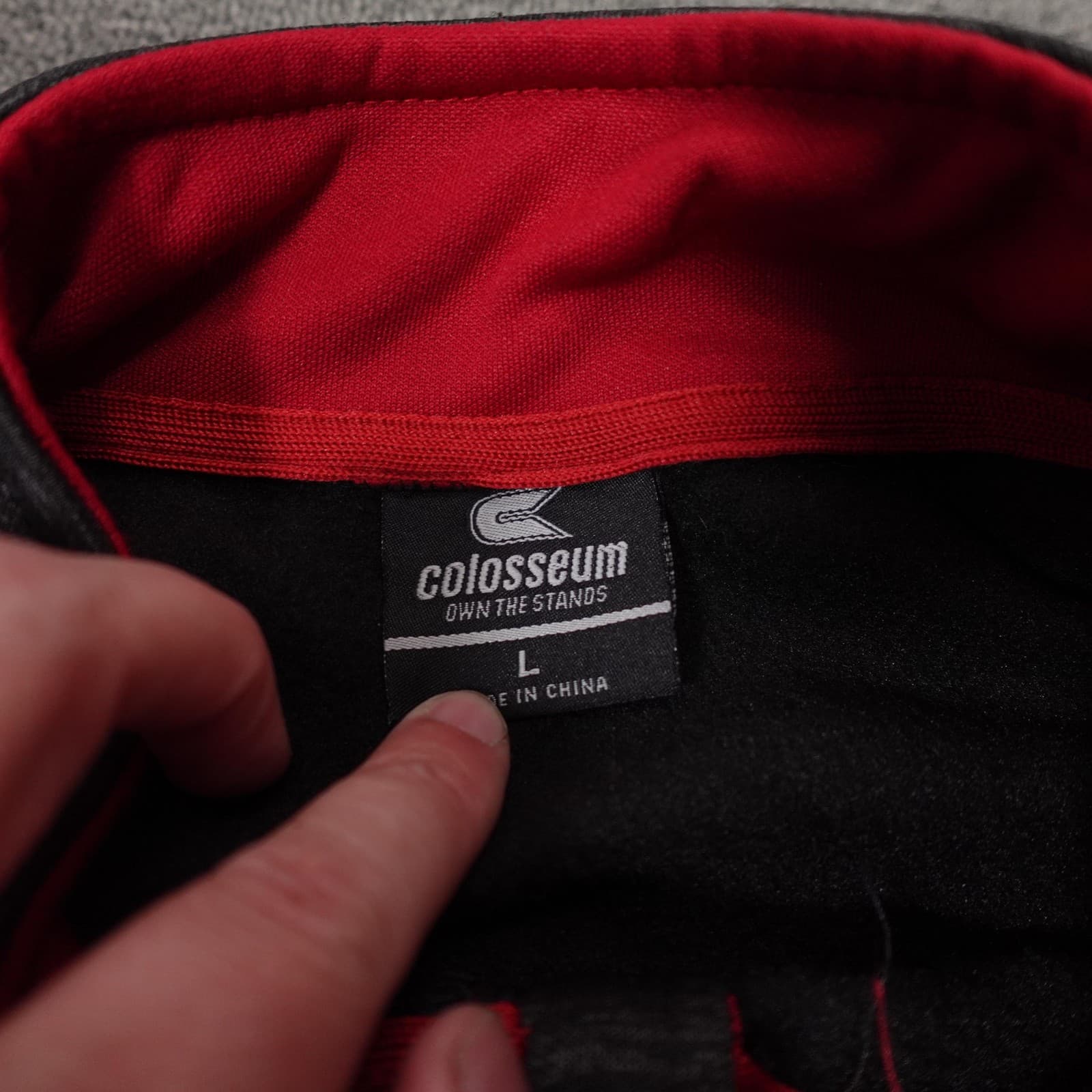 Oklahoma Sooners Jacket Mens Large Gray NCAA Football Colosseum Full Zip - Thumbnail 3