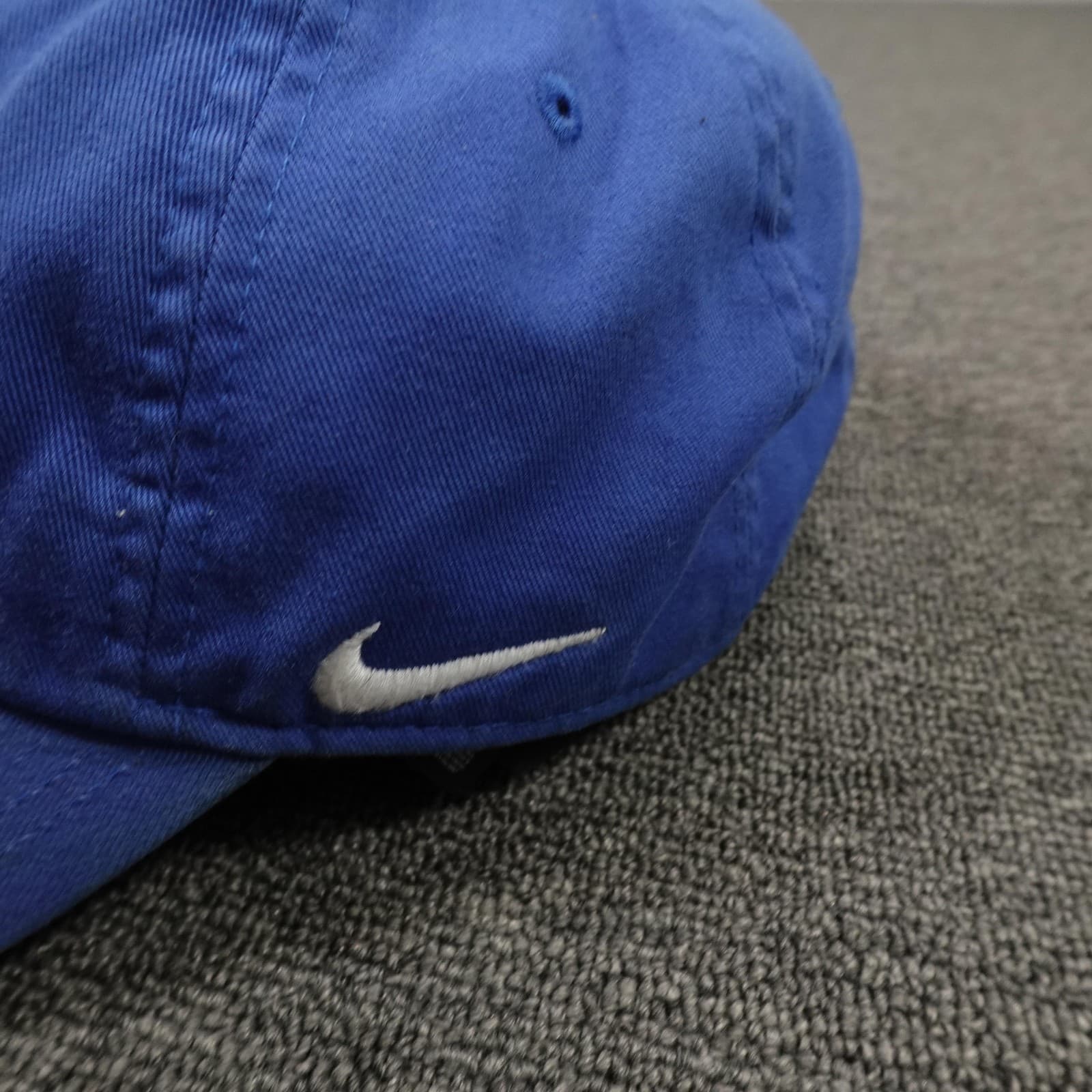 Nike Air Force Falcons Hat Mens OSFM Blue Adjustable Swoosh Logo Cotton Cap - Thumbnail 4