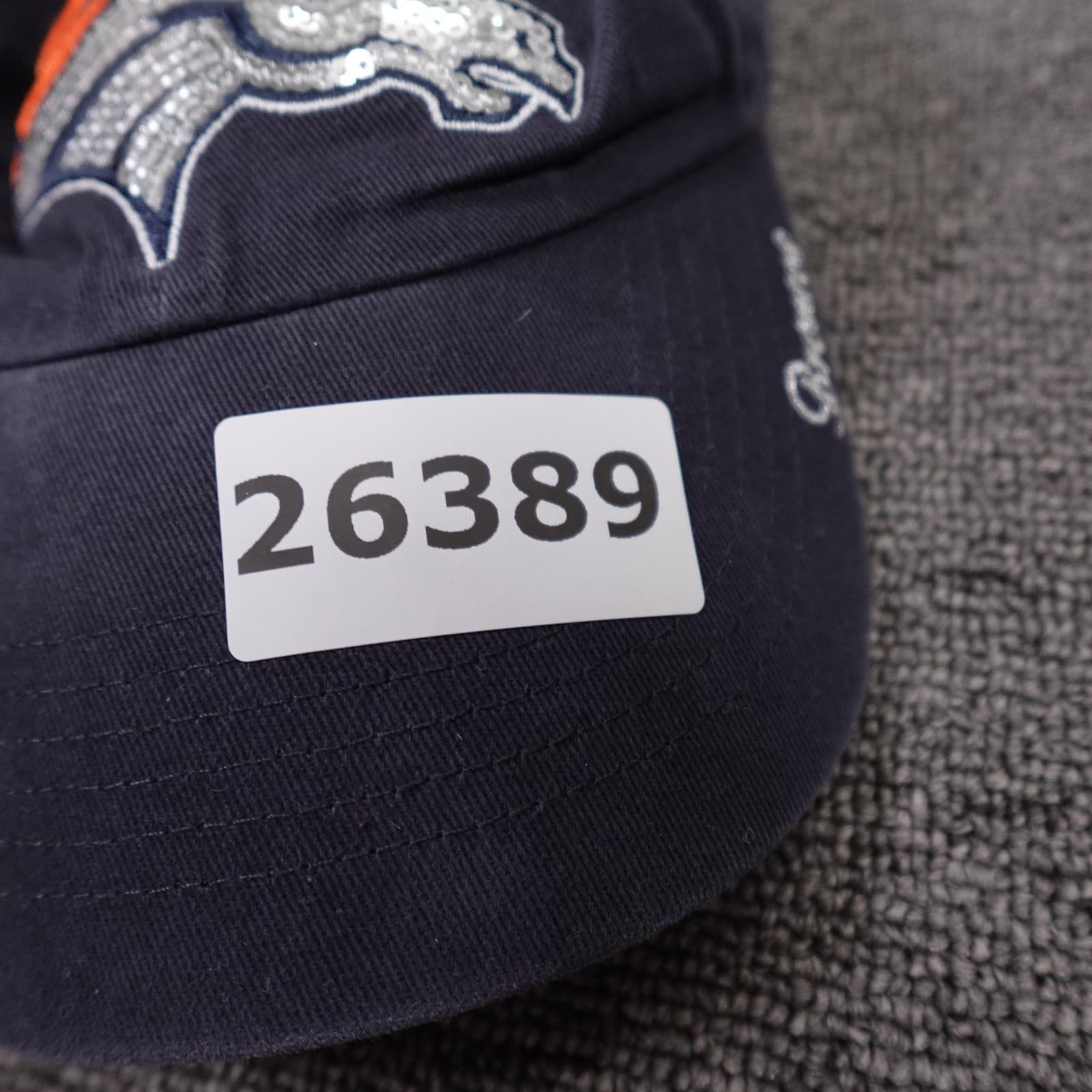 Denver Broncos Hat Cap Strap Back Womens One Size Blue NFL Football '47 - Thumbnail 7