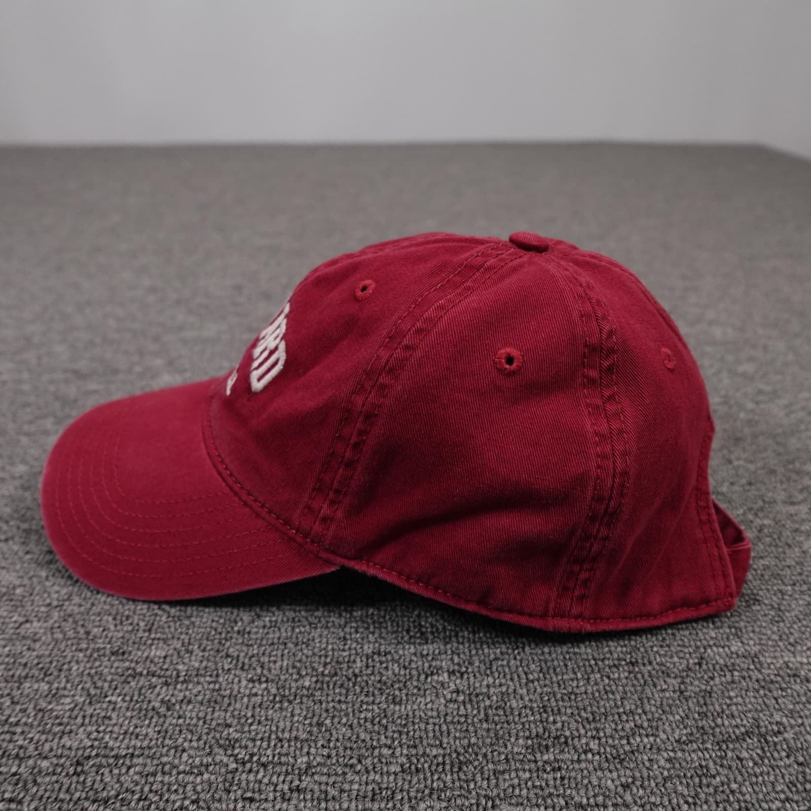 Harvard Crimson Hat Cap Strap Back Mens One Size Red NCAA Football Legacy - Thumbnail 3