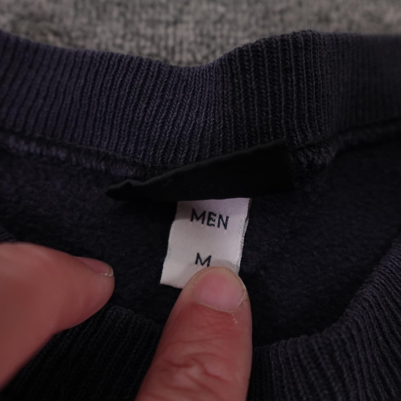 Vintage Gramicci Sweatshirt Mens Medium Blue Heavyweight Fleece Pocket USA 90s - Thumbnail 6