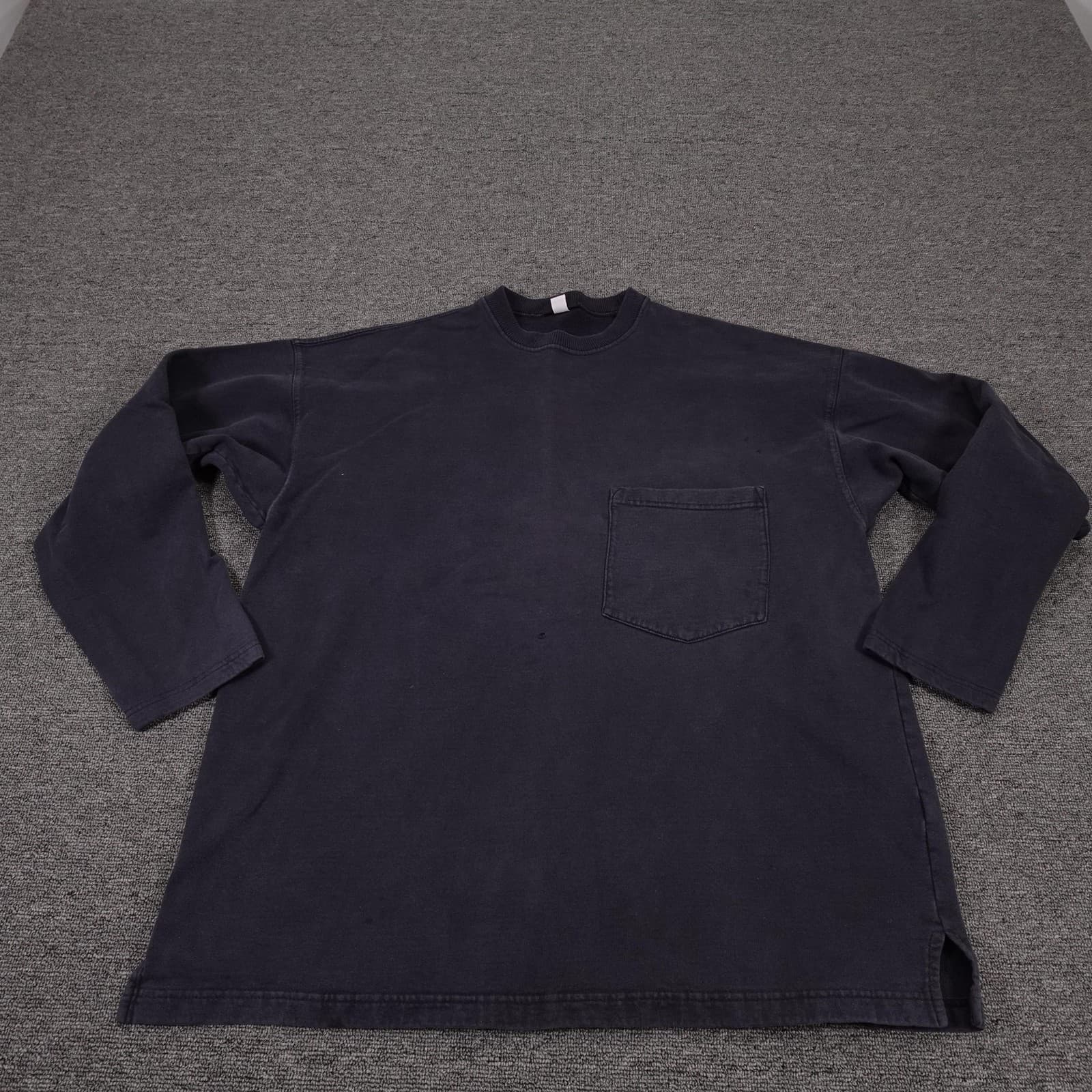 Vintage Gramicci Sweatshirt Mens Medium Blue Heavyweight Fleece Pocket USA 90s