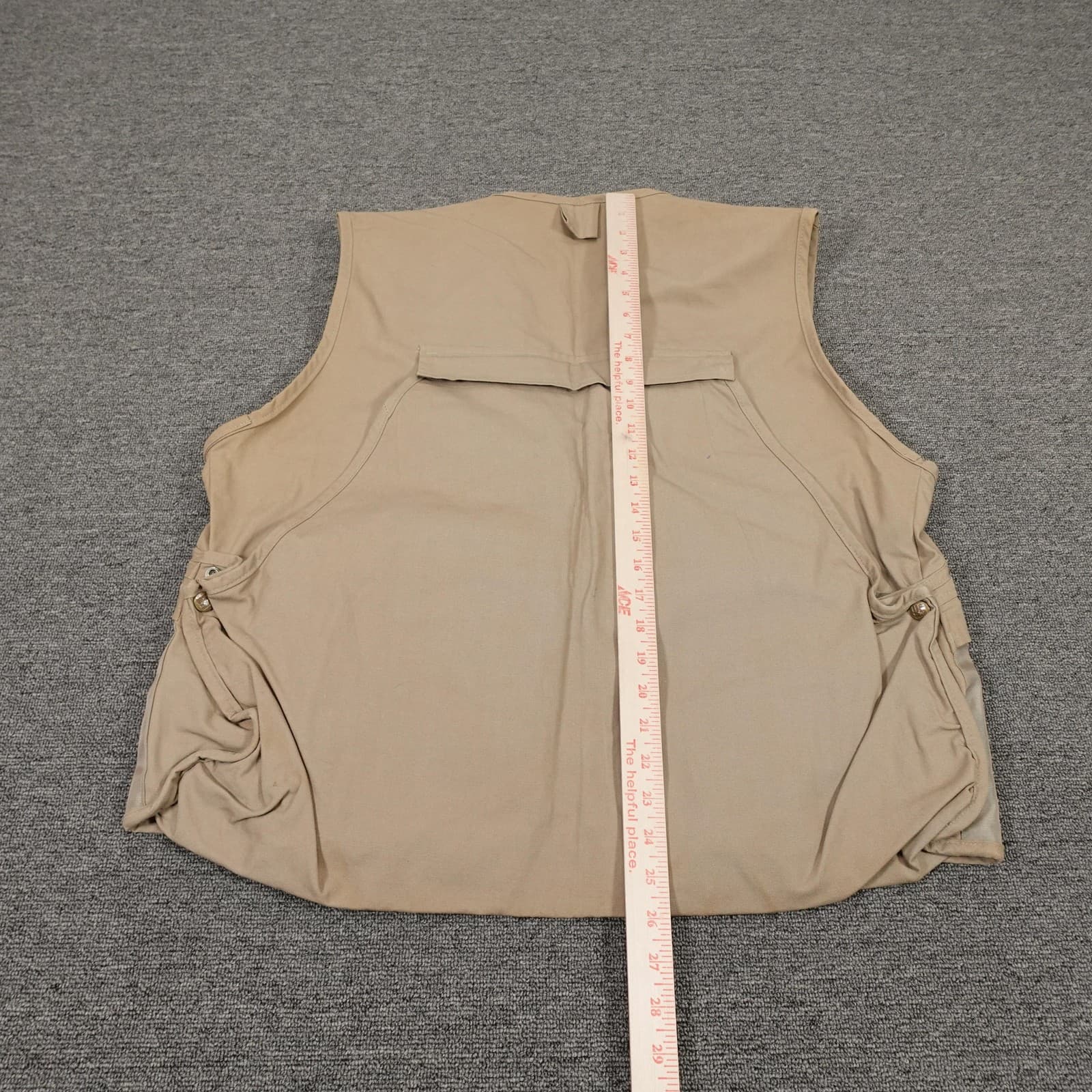 Columbia Vest Mens Large Beige Cotton Quilted Lined Pockets Full Zip F2 HM1130 - Thumbnail 6