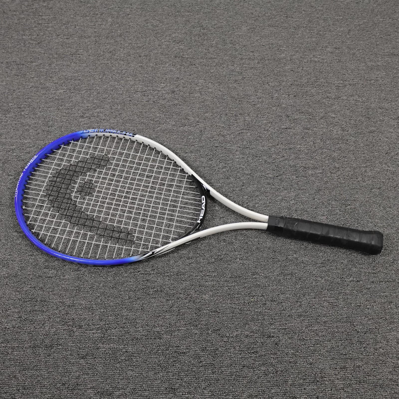 HEAD Ti.Conquest Tennis Racquet 4 3/8 Grip Titanium Blue White Racket Adult - Thumbnail 5