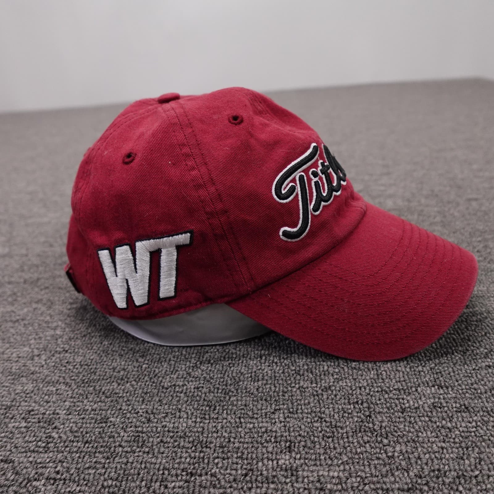 Titleist WT Hat Cap Strap Back Mens One Size Red NCAA Golf Collegiate '47 - Thumbnail 3
