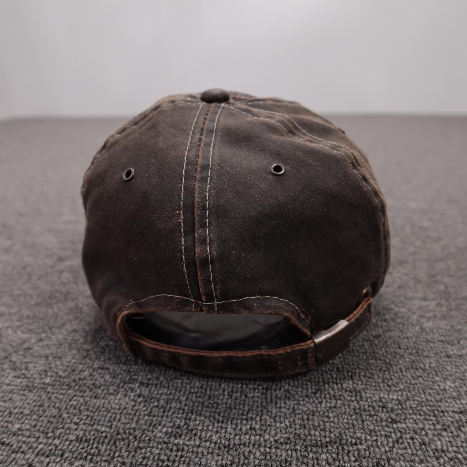 Jeep Legacy Hat Cap Strap Back Mens One Size Brown Twill Baseball Outdoor - Thumbnail 4