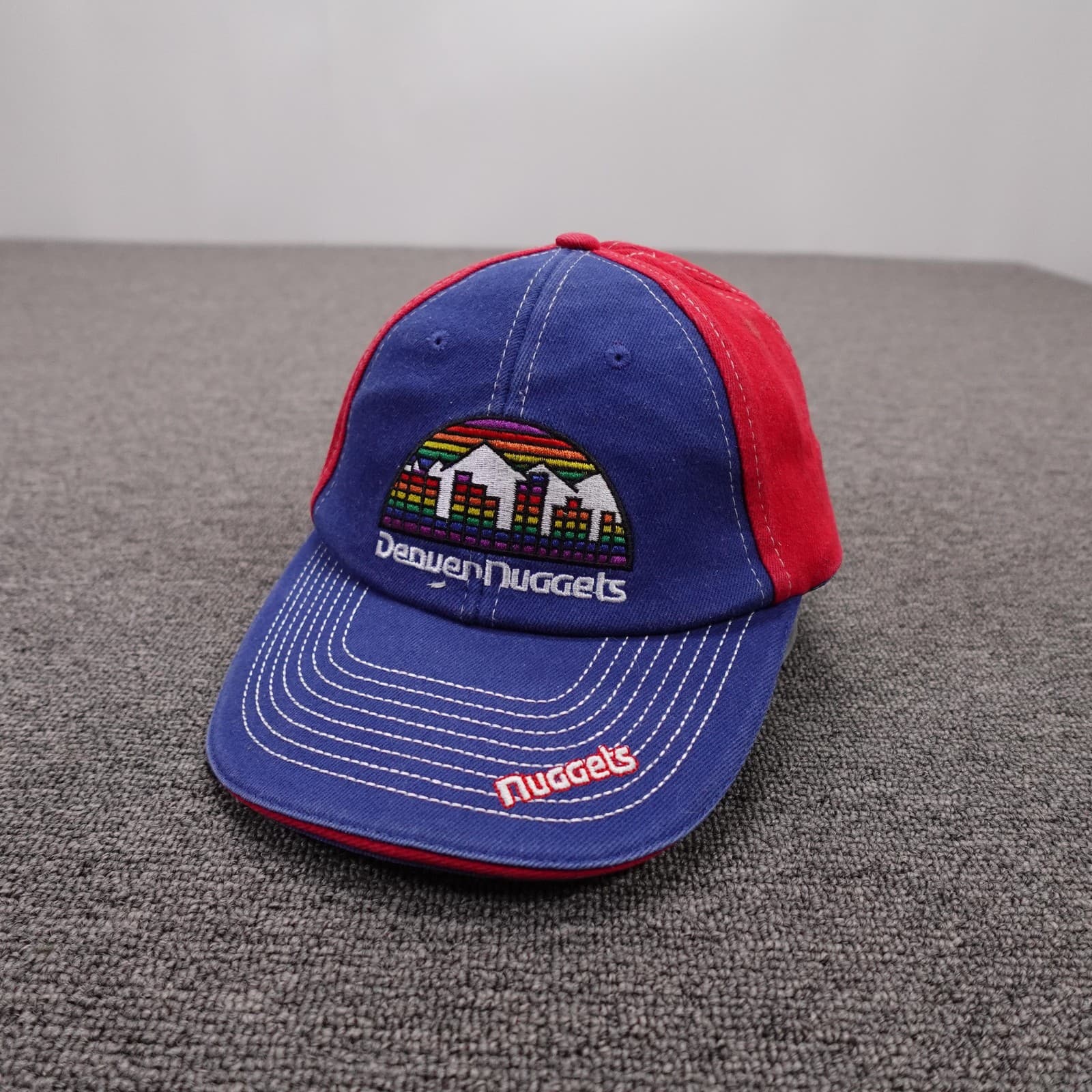 Denver Nuggets Hat Cap Boys One Size Blue Red NBA Basketball Altitude Authentics