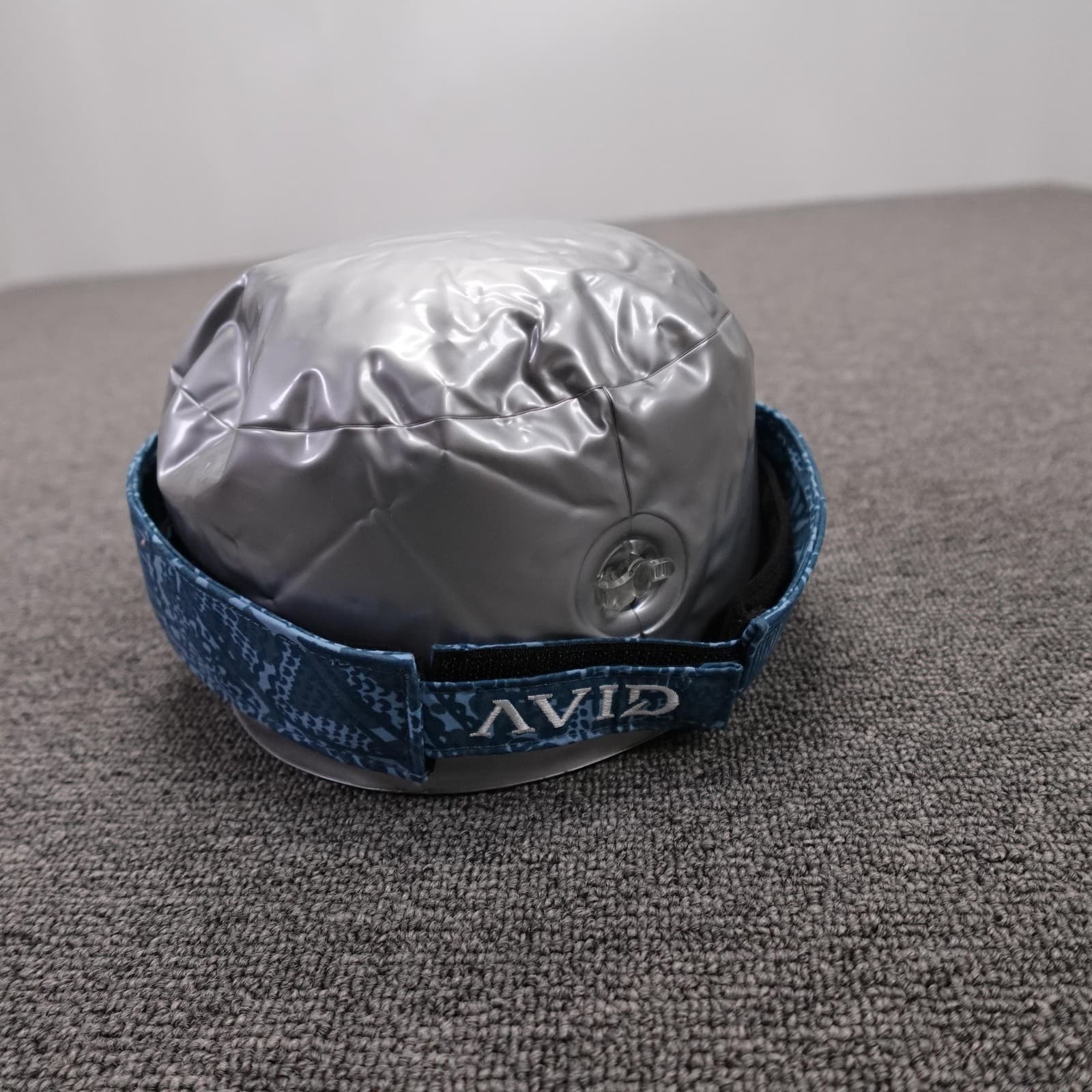 AVID Hat Visor Strap Back Mens One Size Blue Geometric Outdoor Fishing Hook Logo - Thumbnail 3
