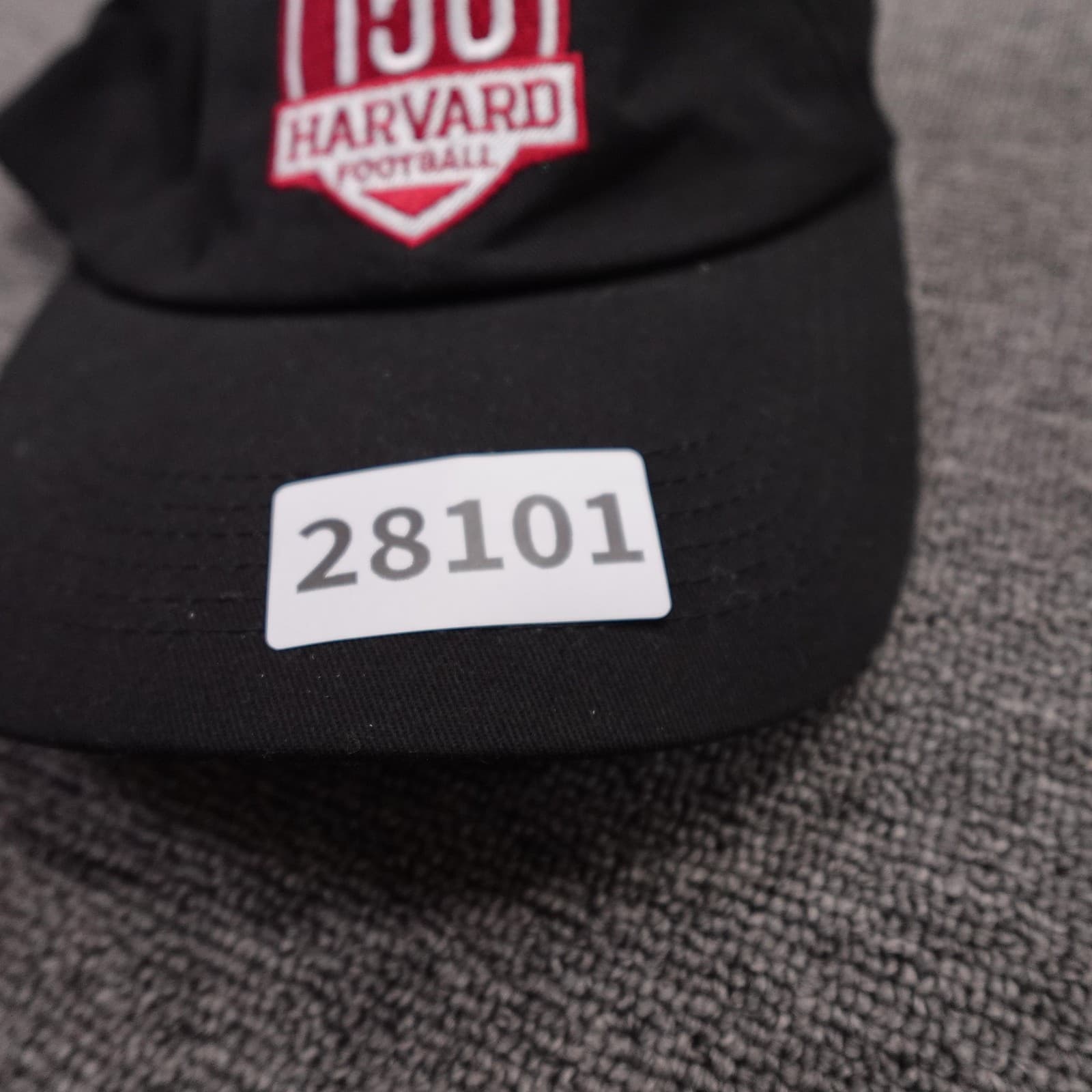 Harvard Crimson Hat Cap Strap Back Mens One Size Black NCAA Football 150 Shield - Thumbnail 7