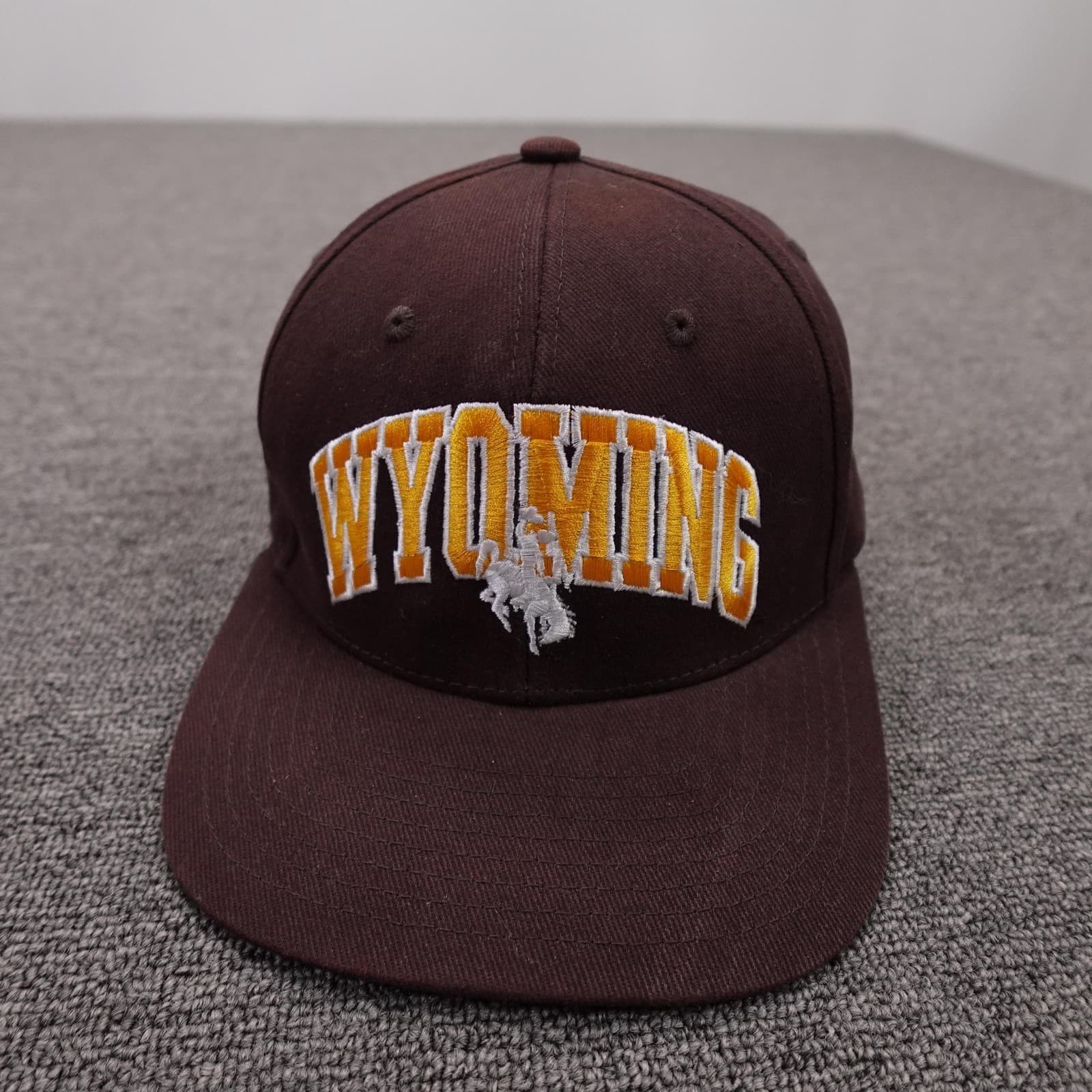Wyoming Cowboys Hat Cap Strap Back Mens One Size Brown NCAA Football Captivating - Thumbnail 2