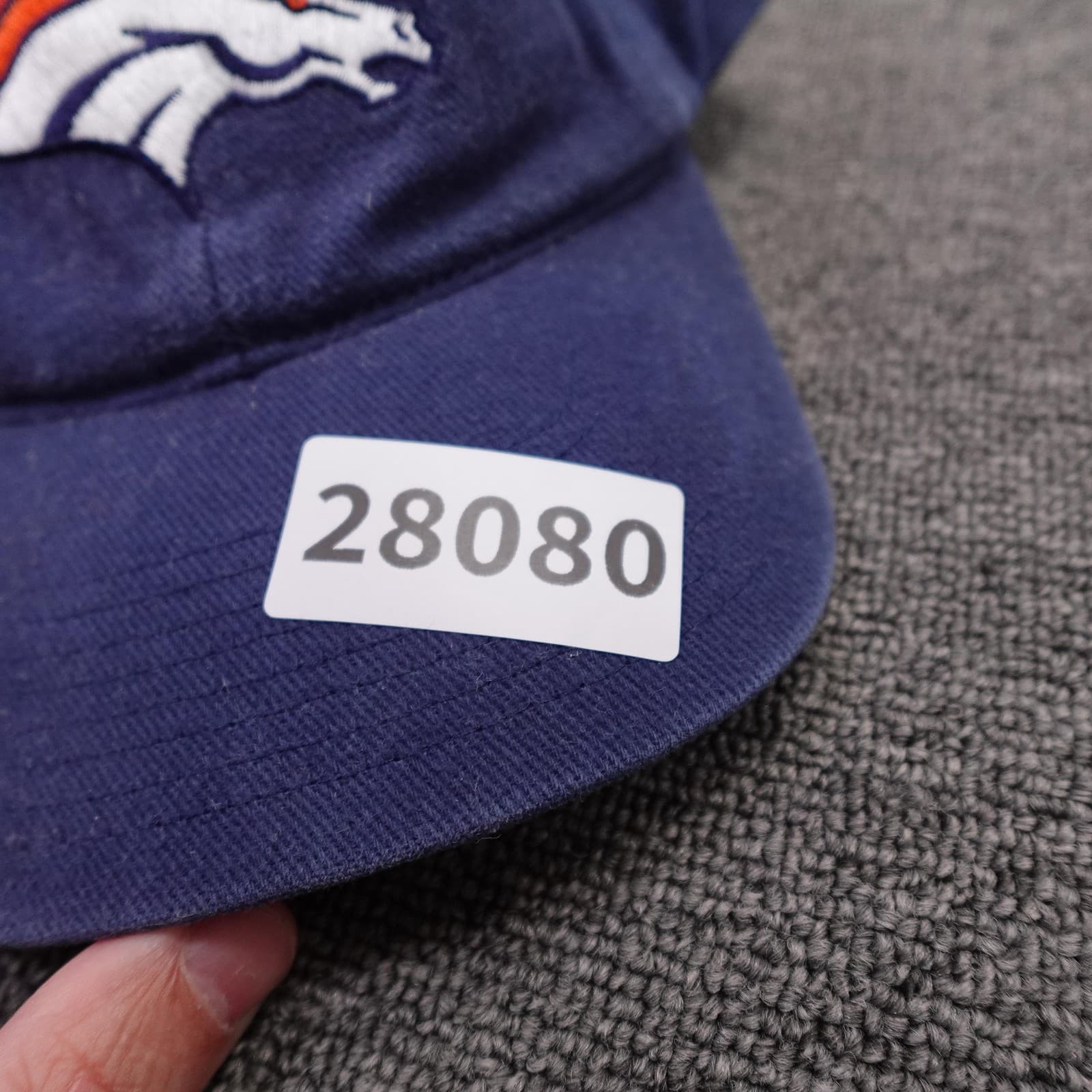 Denver Broncos Hat Cap Strap Back Mens One Size Blue NFL Football Dad Hat - Thumbnail 8