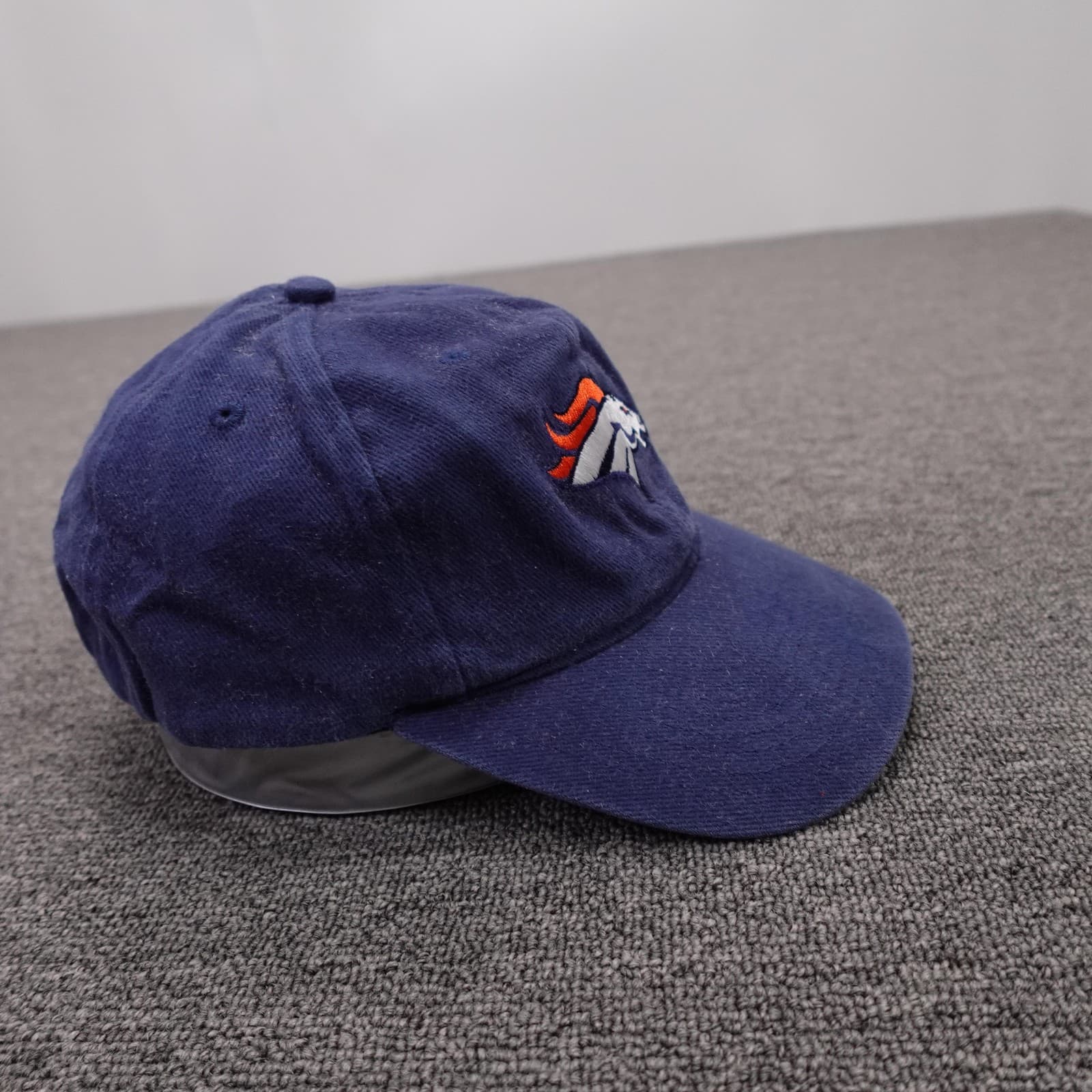 Denver Broncos Hat Cap Strap Back Mens One Size Blue NFL Football Dad Hat - Thumbnail 5