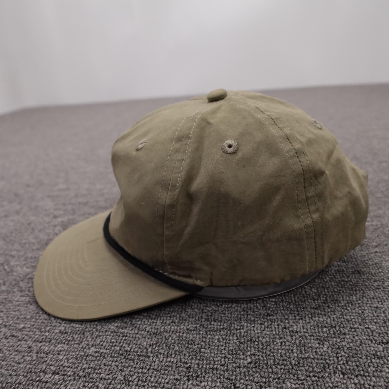 Decky Hat Cap Snap Back Mens One Size Green Twill Mountain Rope Baseball Outdoor - Thumbnail 5