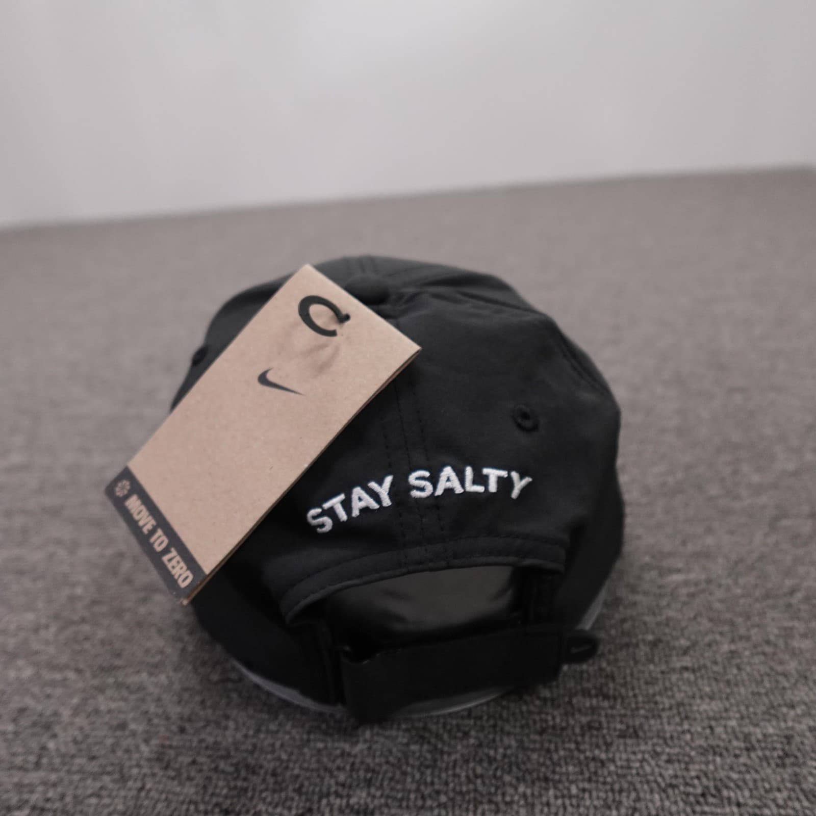 Nike LMNT Hat Cap Strap Back Mens L Black Dri-FIT Stay Salty Baseball Club - Thumbnail 4