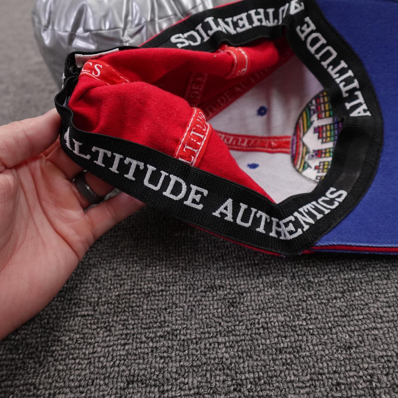 Denver Nuggets Hat Cap Boys One Size Blue Red NBA Basketball Altitude Authentics - Thumbnail 6