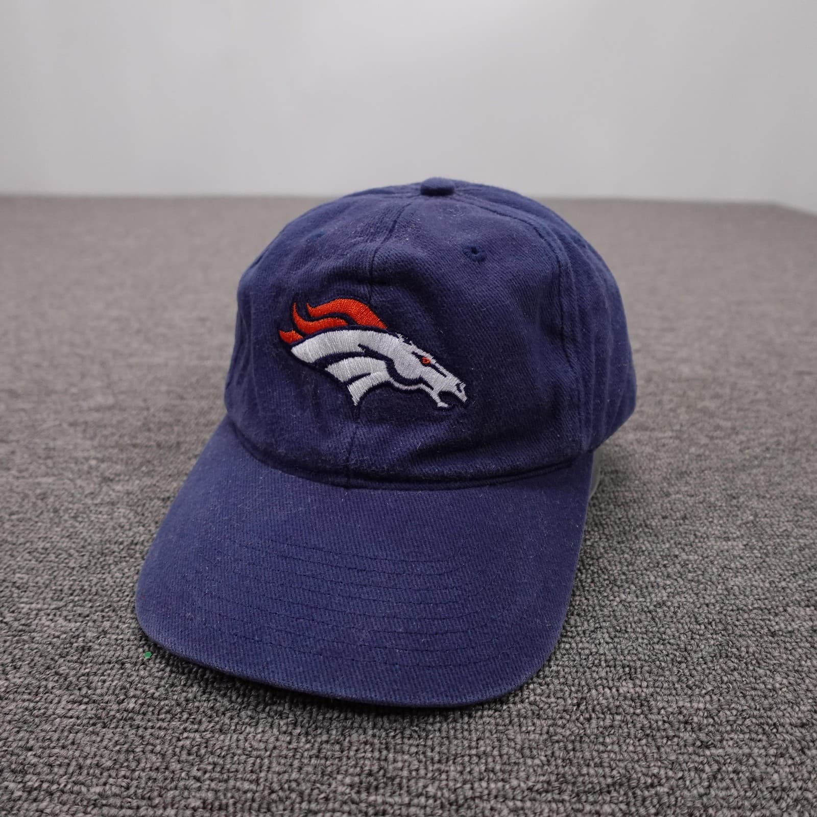 Denver Broncos Hat Cap Strap Back Mens One Size Blue NFL Football Dad Hat
