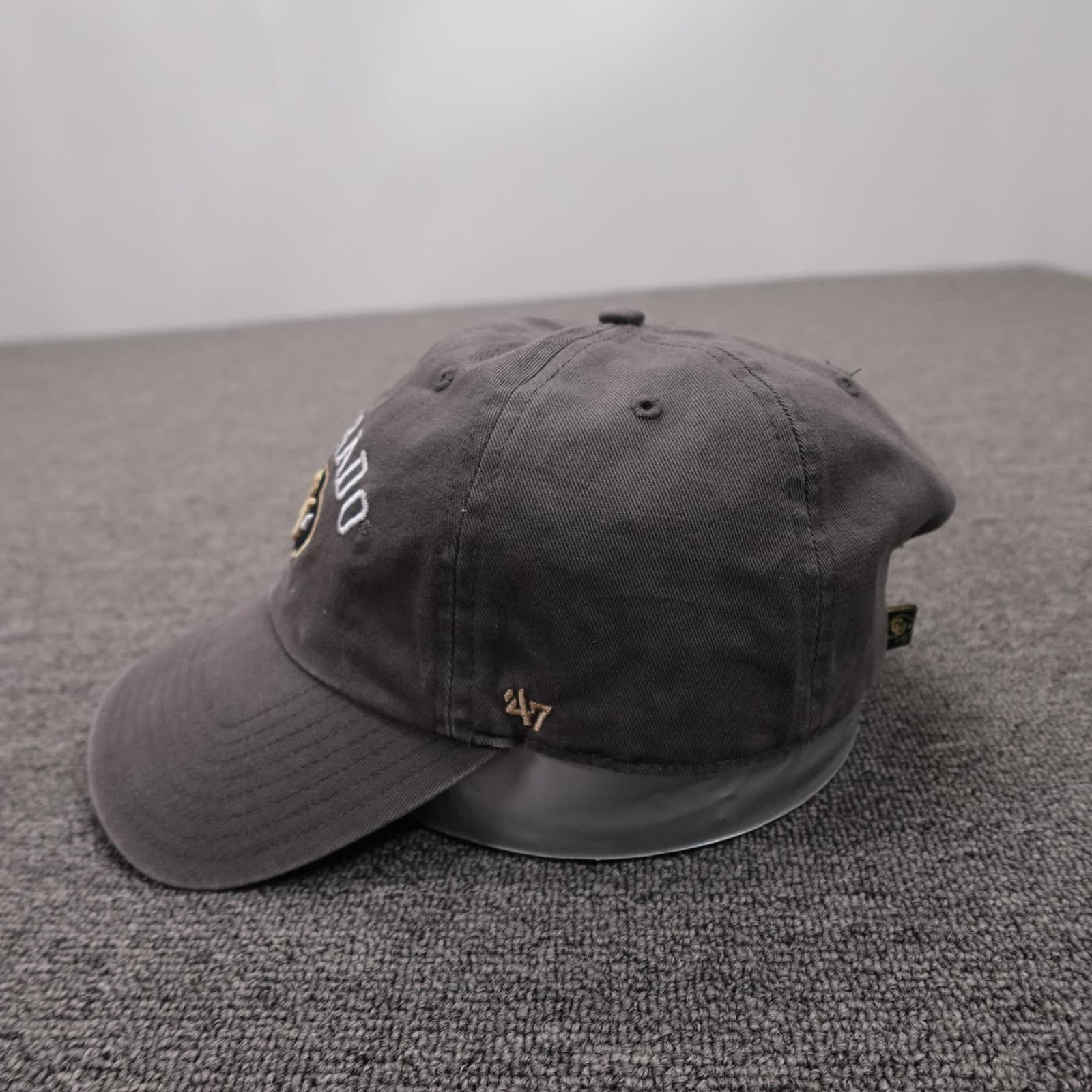 Colorado Buffaloes Hat Cap Strap Back Mens One Size Gray NCAA Football '47 - Thumbnail 3
