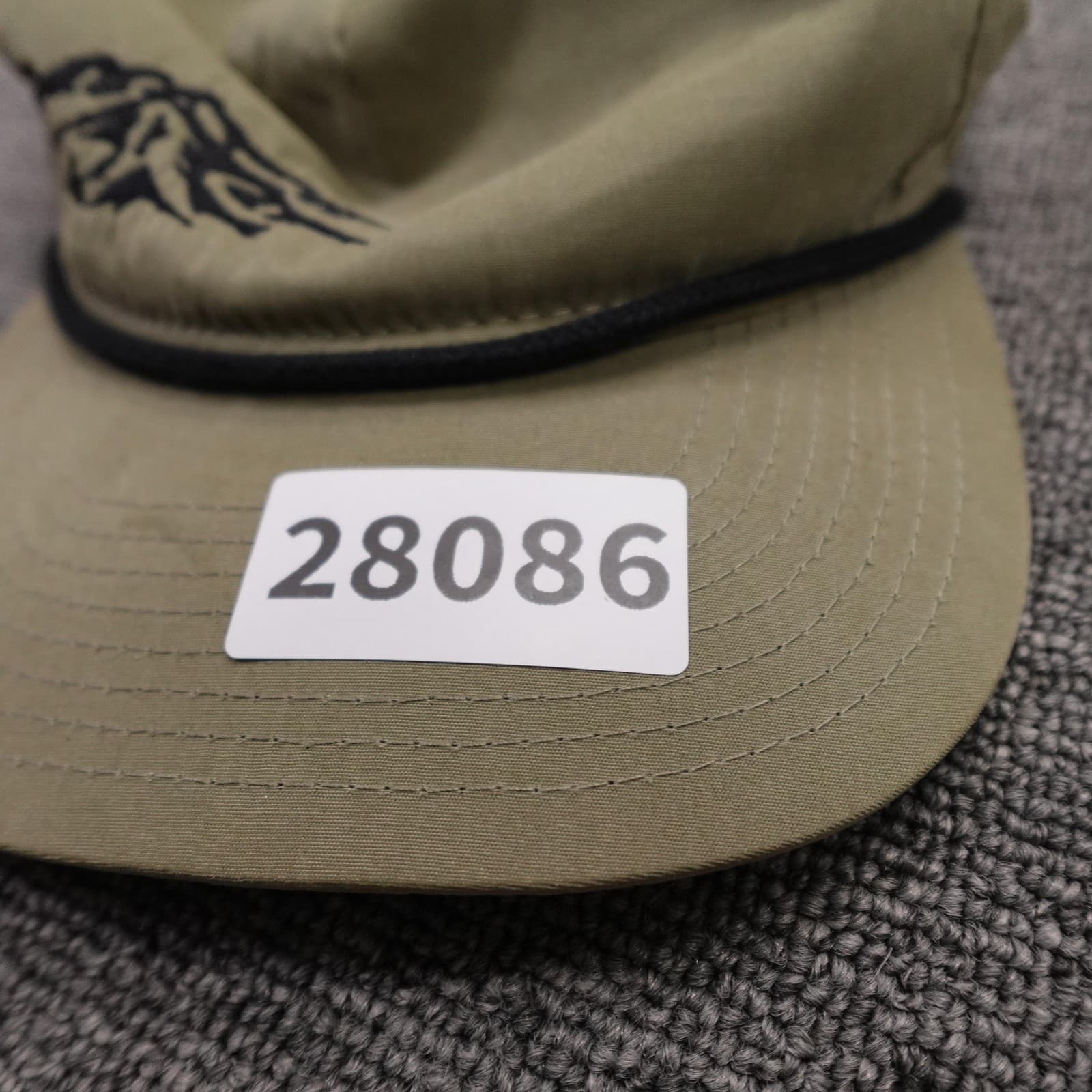 Decky Hat Cap Snap Back Mens One Size Green Twill Mountain Rope Baseball Outdoor - Thumbnail 9