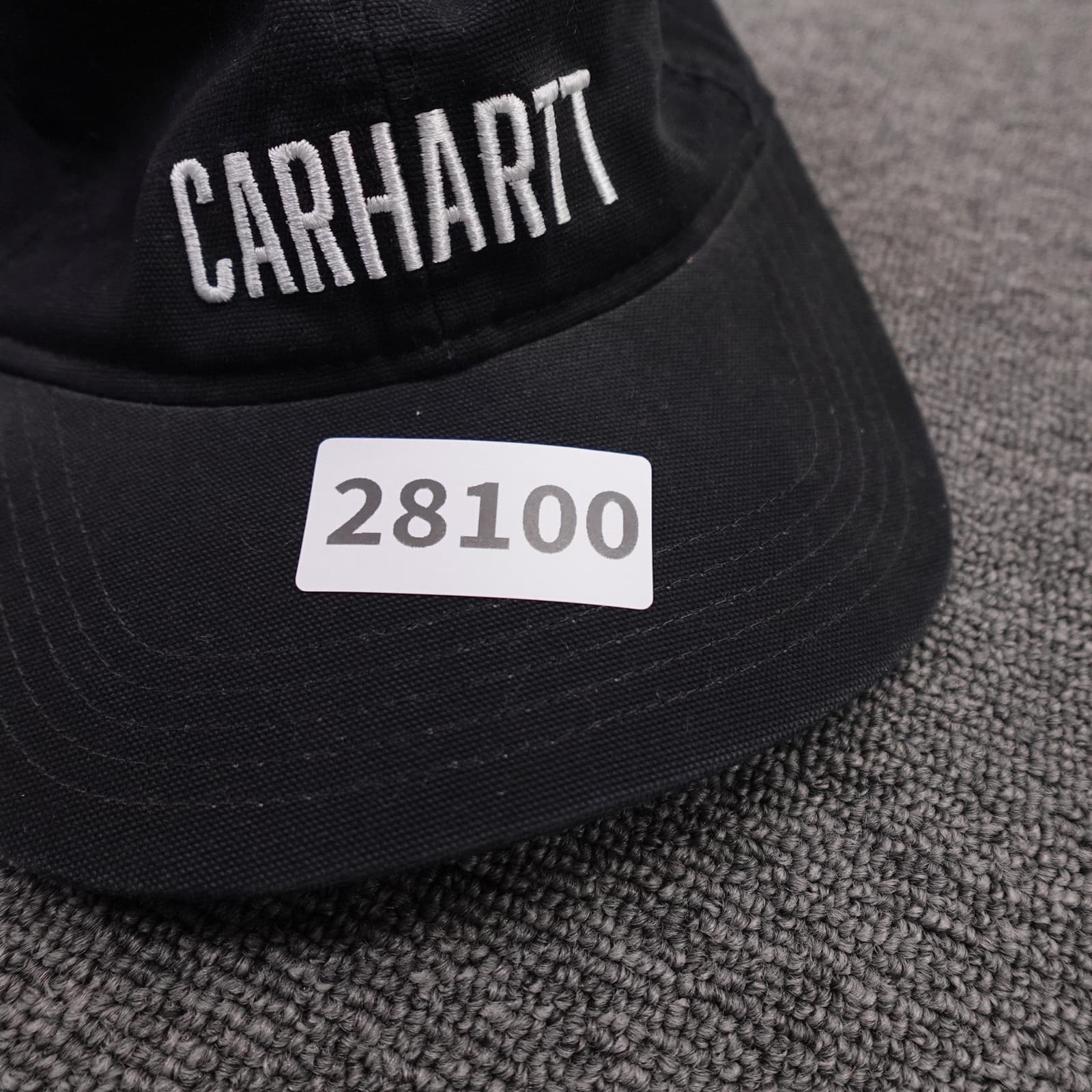 Carhartt Hat Cap Strap Back Mens One Size Black Canvas Baseball Workwear Logo - Thumbnail 7