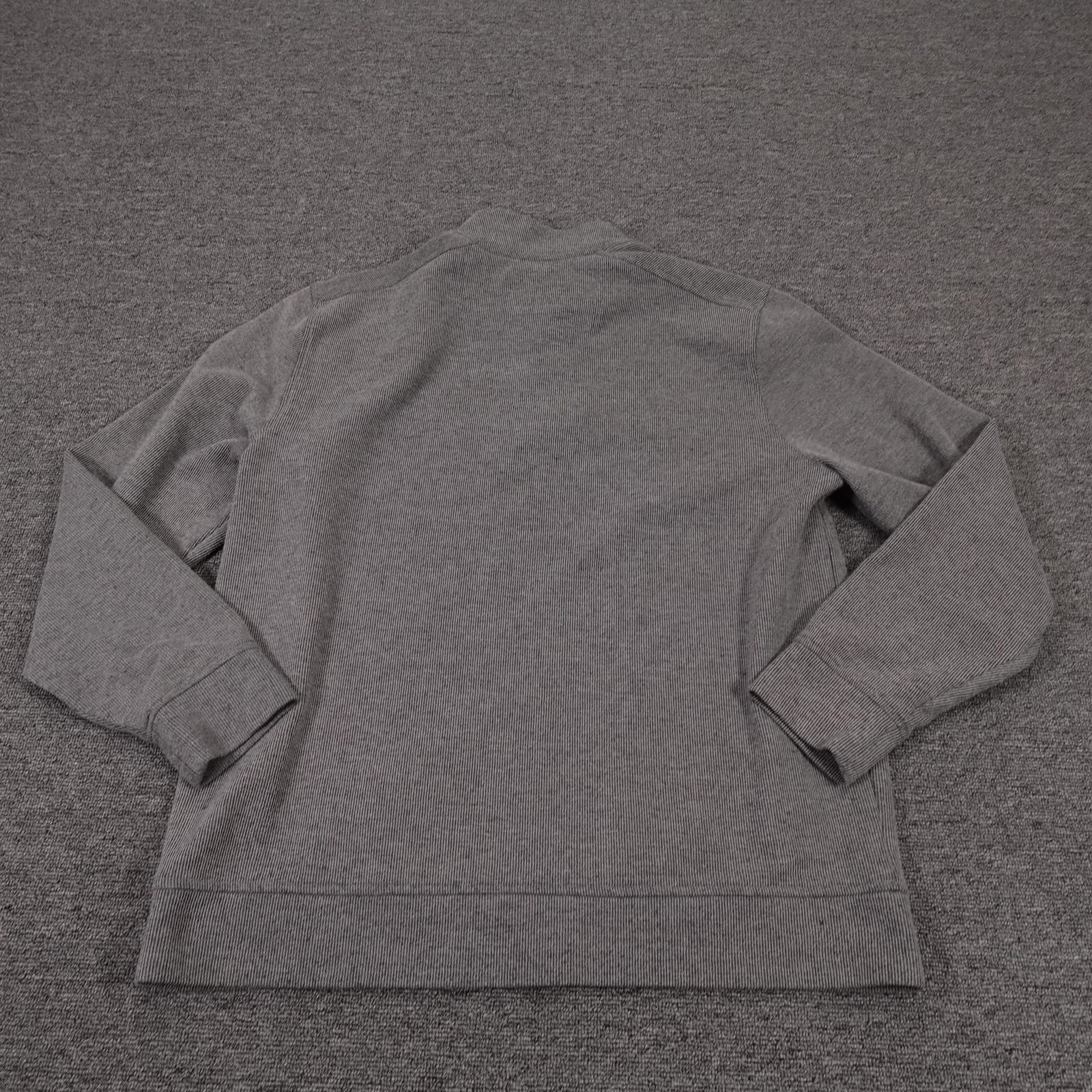 Tommy Bahama Sweater Mens Large Gray Waffle Knit Henley Long Sleeve Pullover - Thumbnail 7