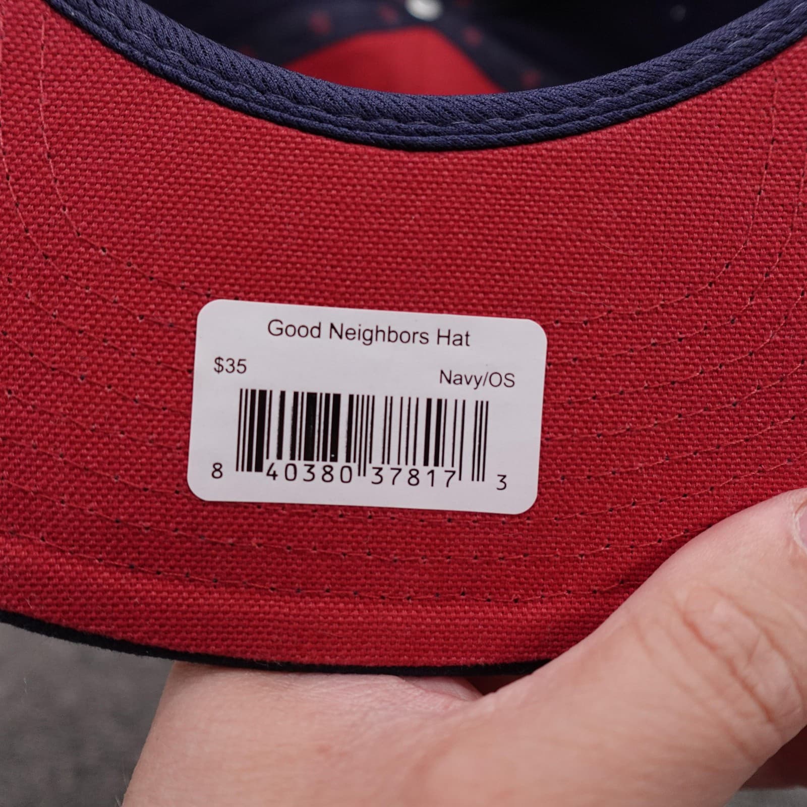 Sendero Provisions Co Hat Cap Strap Back Mens One Size Navy Good Neighbors Patch - Thumbnail 6