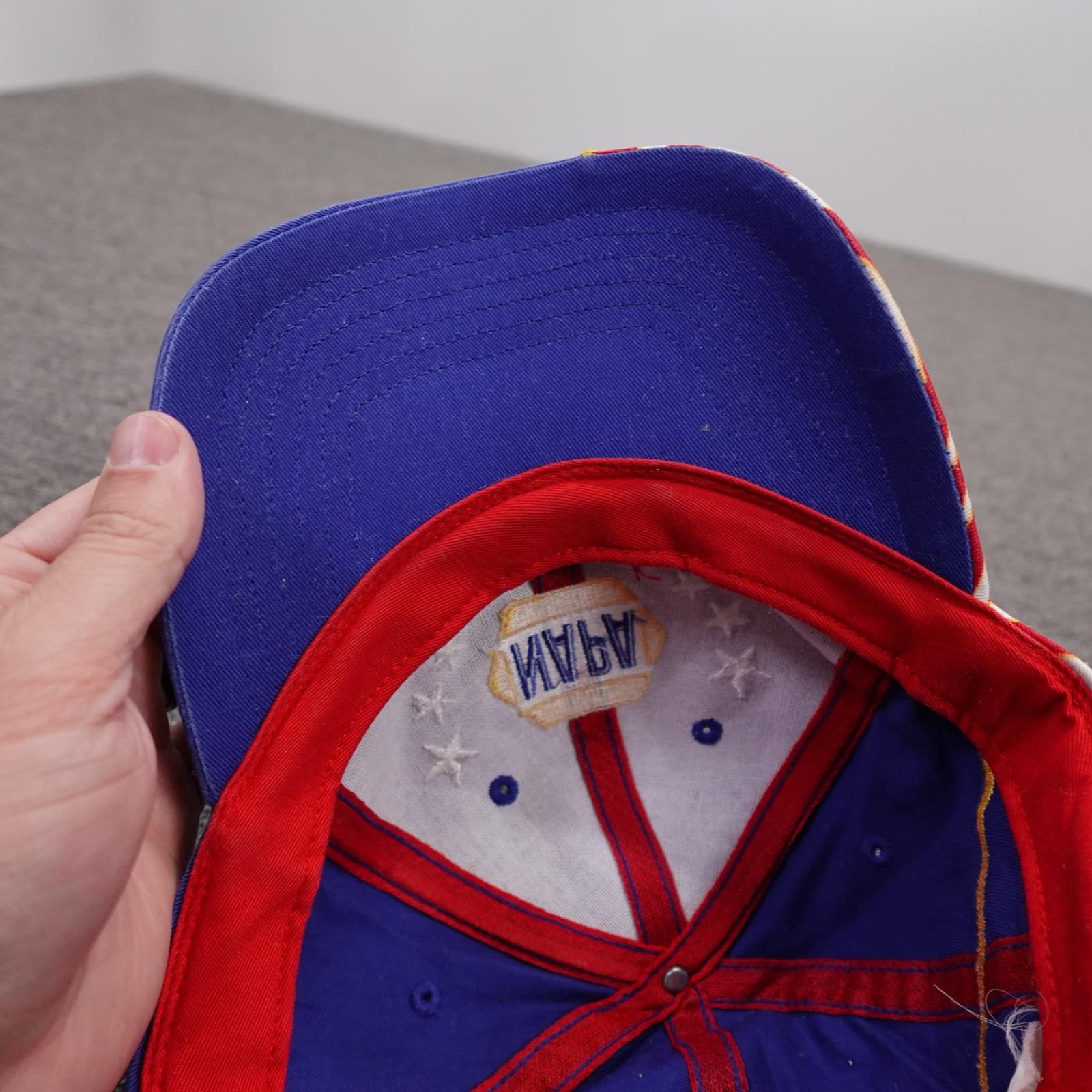 NAPA Racing Hat Cap Strap Back Mens One Size Blue NASCAR Michael Waltrip 15 - Thumbnail 6