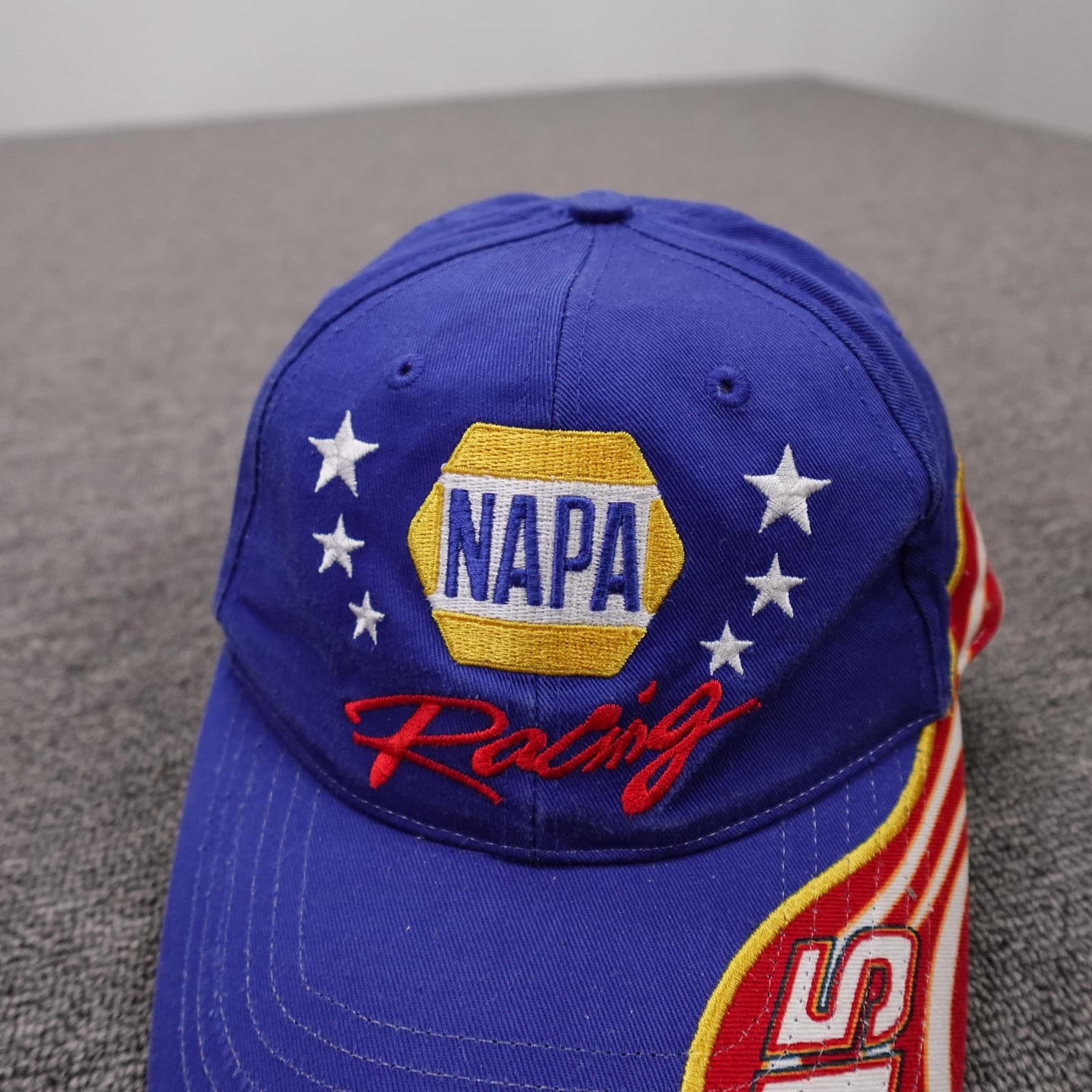 NAPA Racing Hat Cap Strap Back Mens One Size Blue NASCAR Michael Waltrip 15 - Thumbnail 2