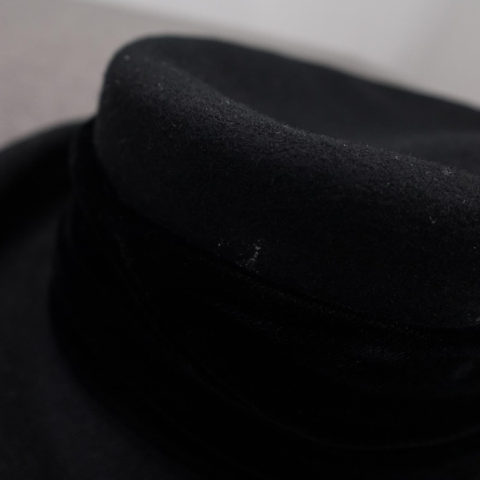 The Limited Hat Pork Pie Fitted Womens One Size Black Wool Felt Formal USA - Thumbnail 5