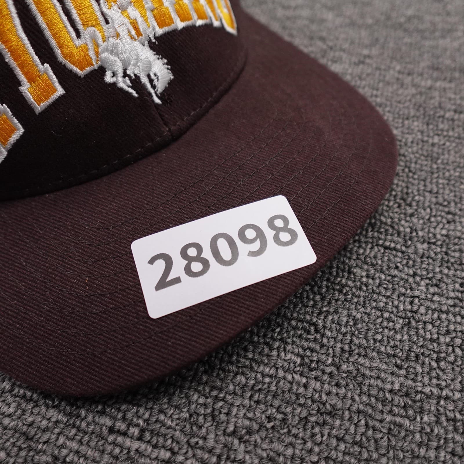 Wyoming Cowboys Hat Cap Strap Back Mens One Size Brown NCAA Football Captivating - Thumbnail 9