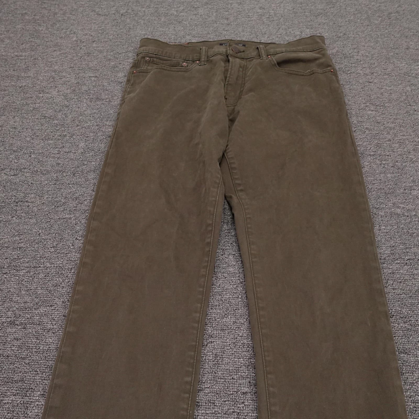 Lucky Brand Jeans Mens 30x31 Brown Medium Wash Straight Denim Casual Pants - Thumbnail 2