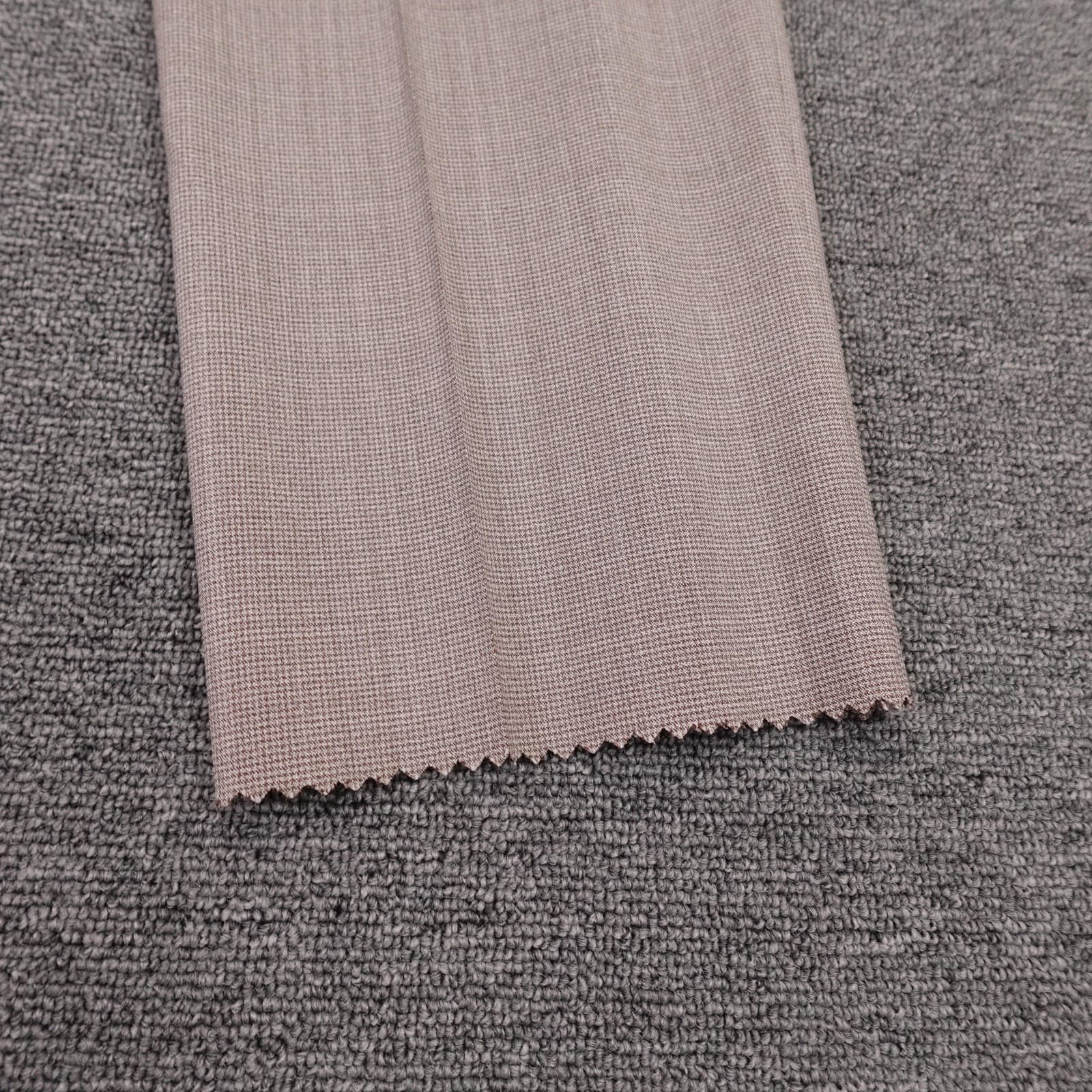 Boss Pants Mens 38x34 Beige Virgin Wool Check Flat Front Lined Dress Formal - Thumbnail 7