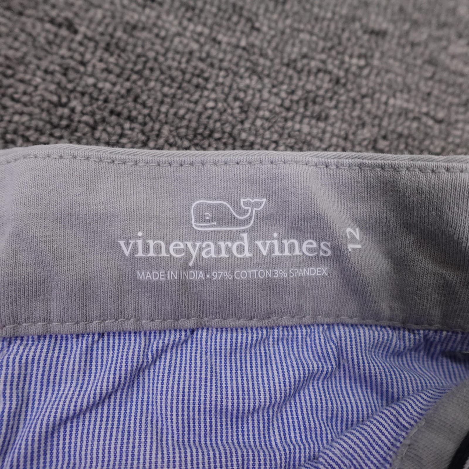 Vineyard Vines Pants Boys 12 Gray Chino Twill Stretch Straight Leg Casual - Thumbnail 3