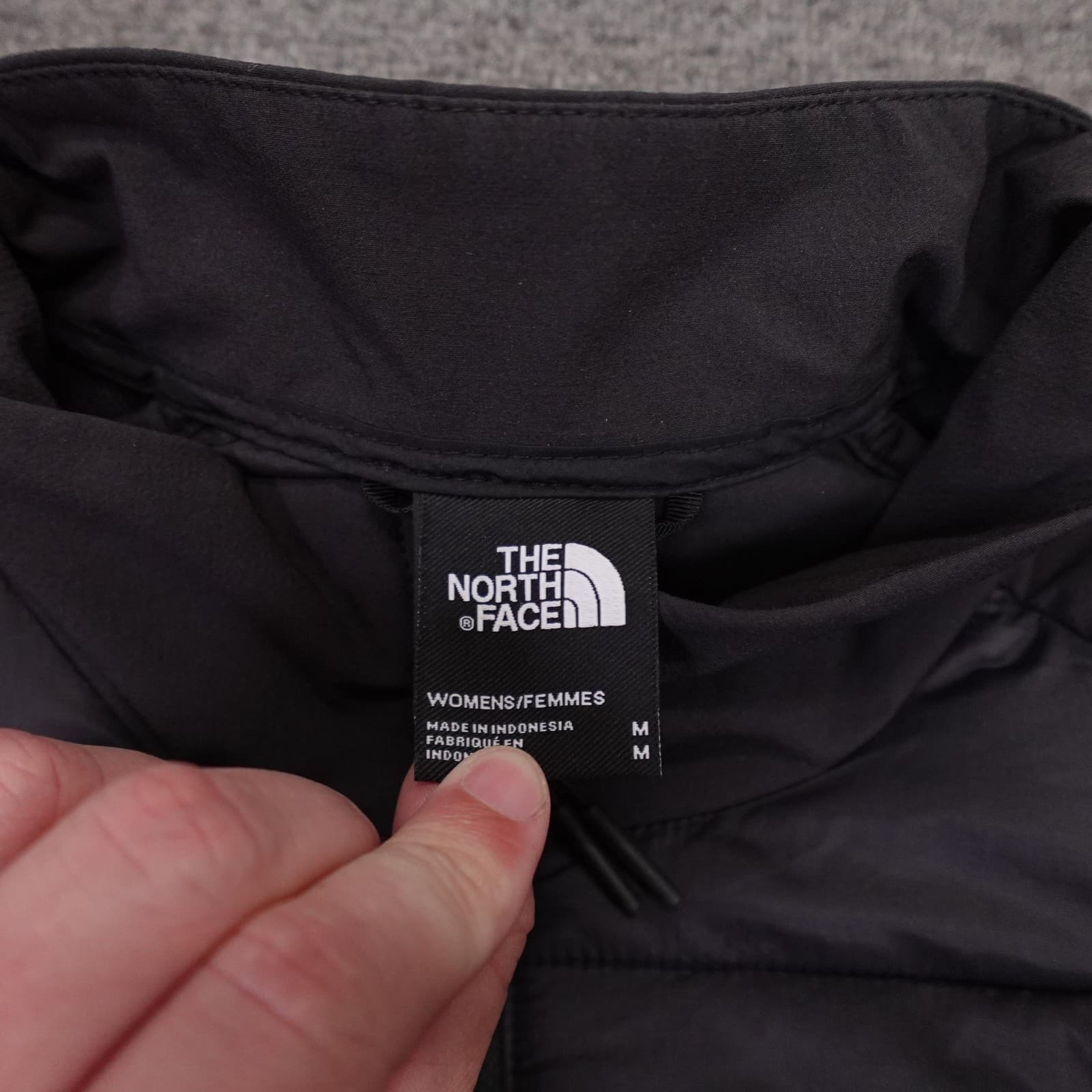 The North Face Vest Womens Medium Black WindWall Quilted Softshell Full Zip - Thumbnail 4