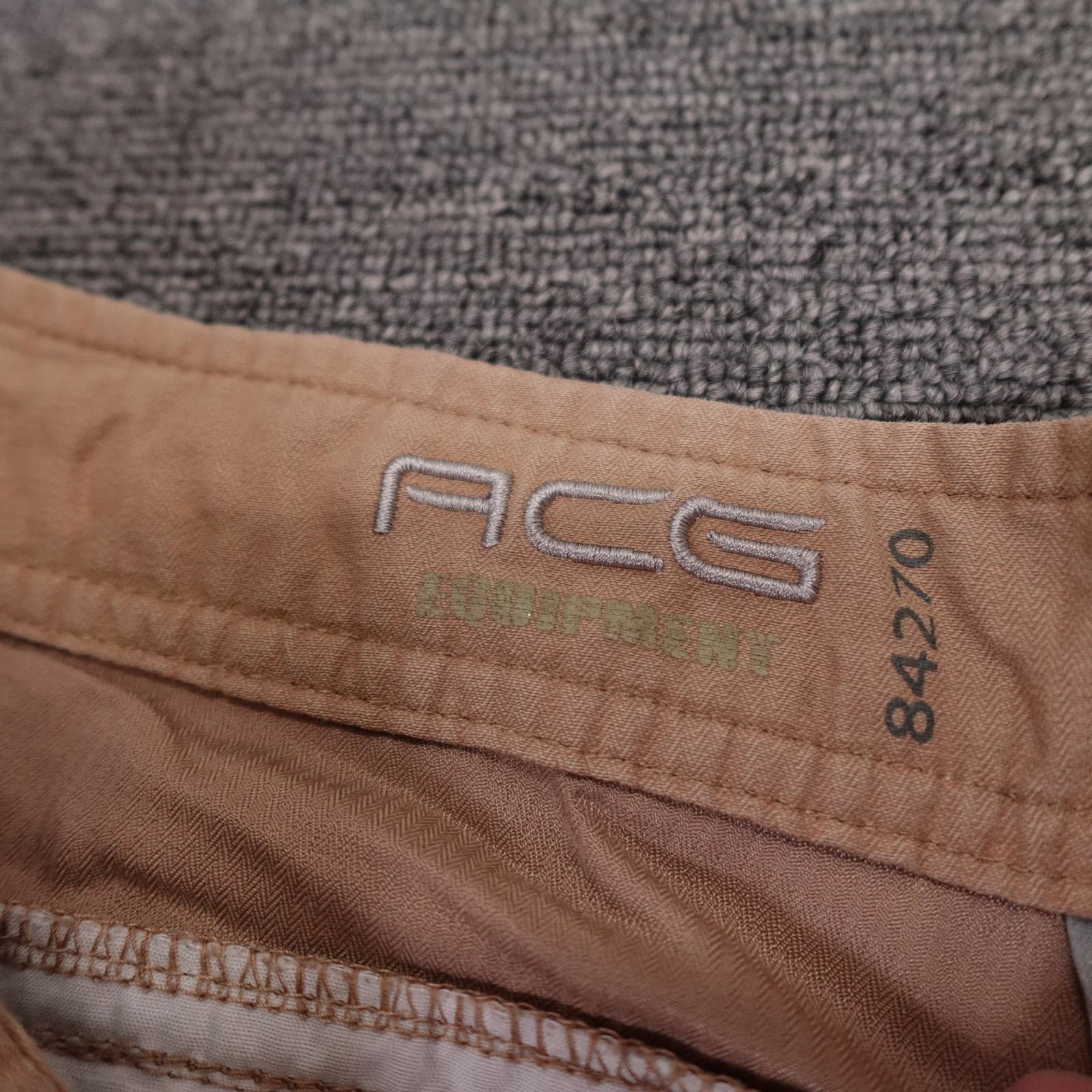 Vintage Nike ACG Convertible Cargo Pants Mens 38x32 Beige Baggy Y2K ACGM2008 - Thumbnail 6